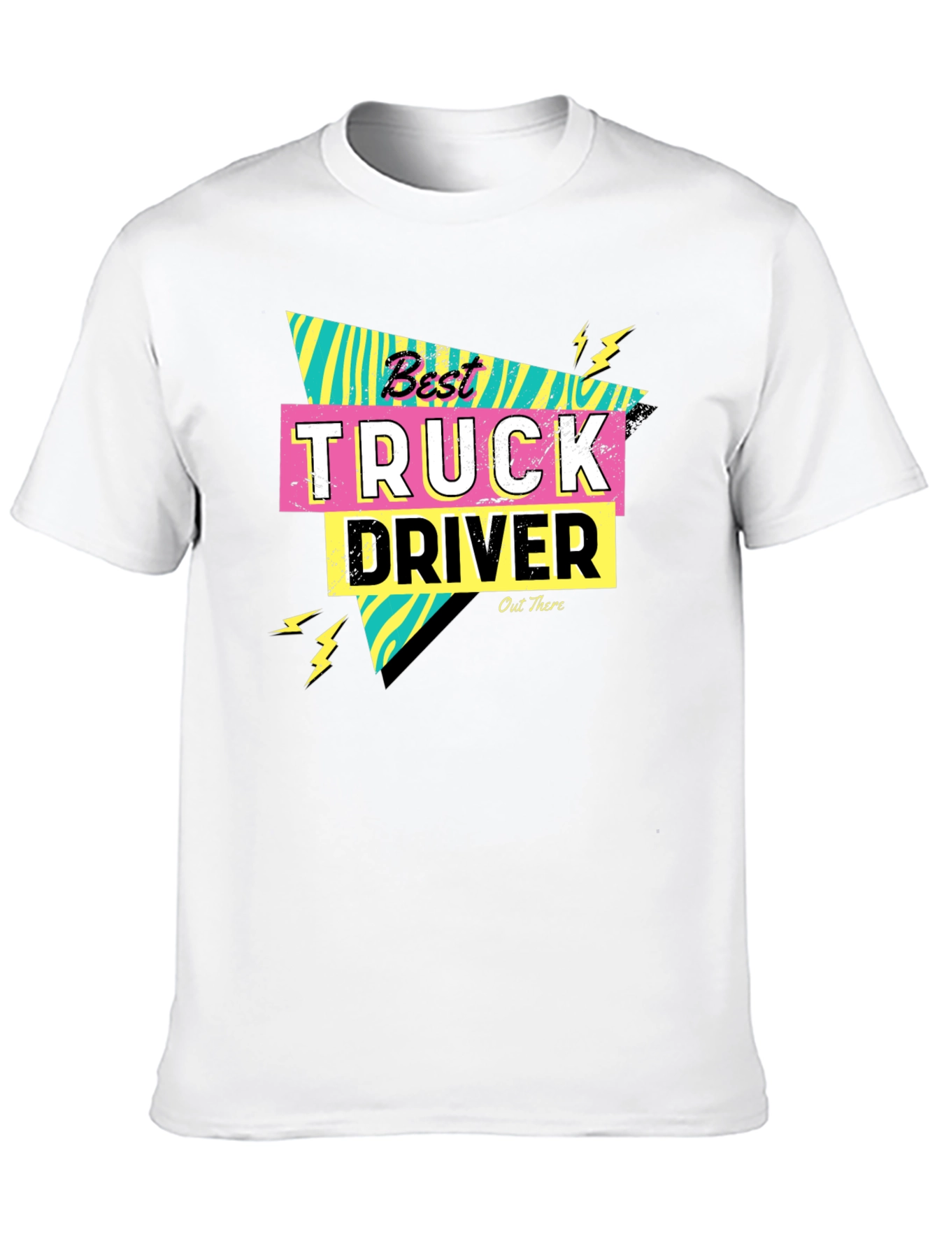 Best Truck Driver Graphic Tee - Retro 80s Style