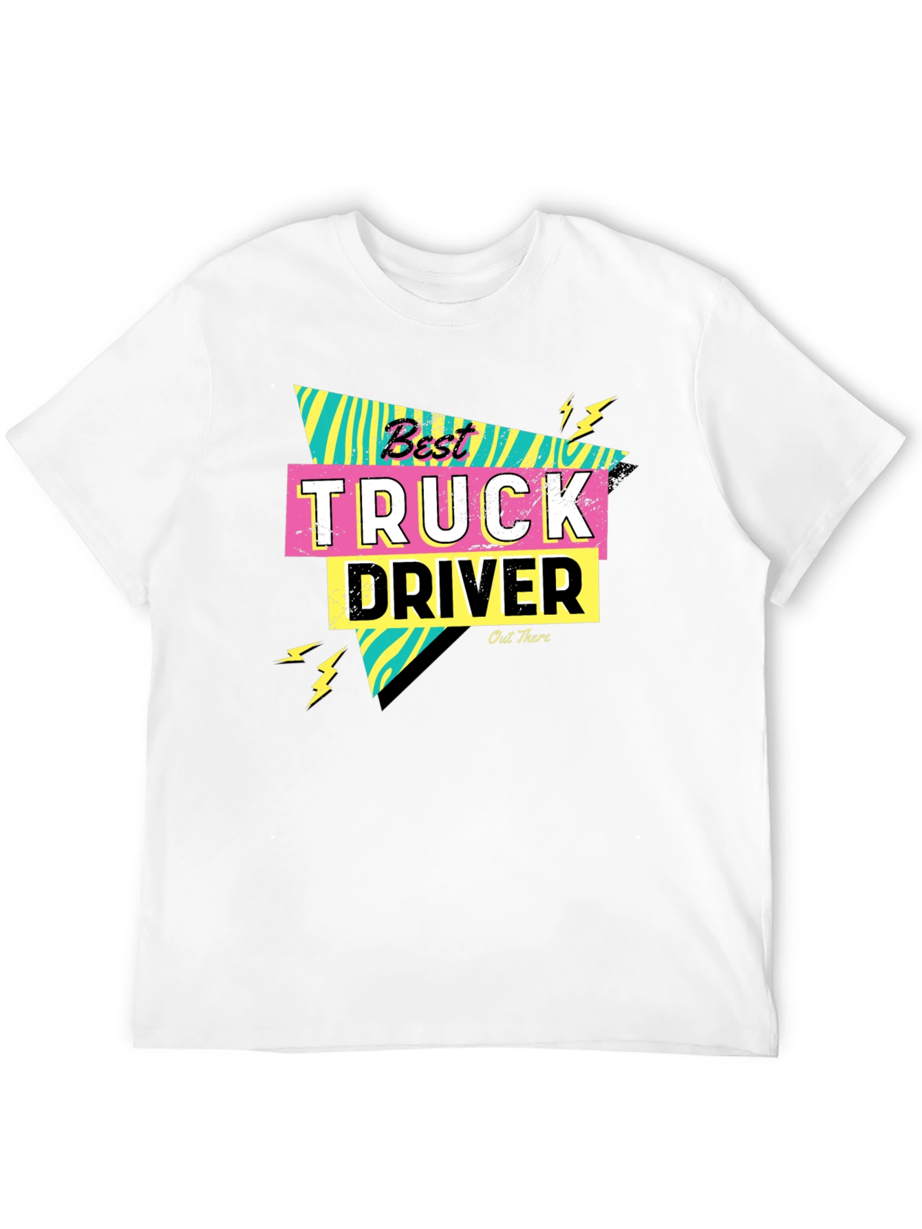 Best Truck Driver Graphic Tee - Retro 80s Style