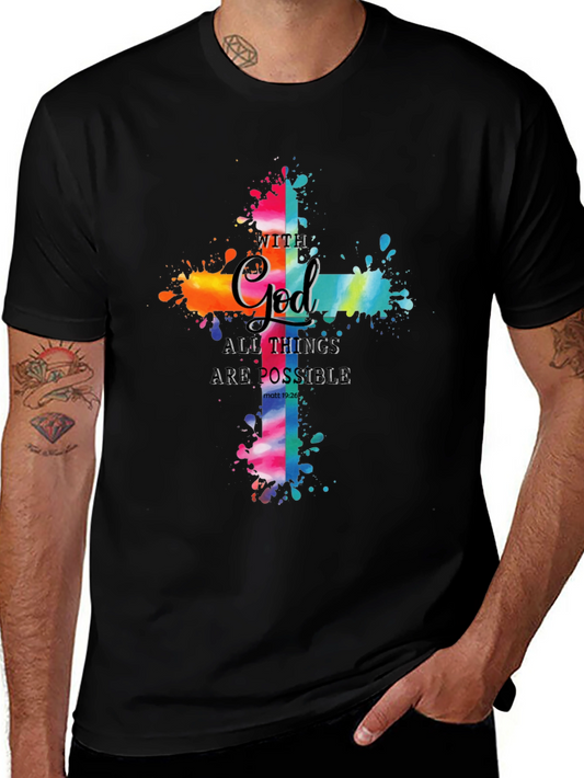 Faith-Inspired Cross Graphic Tee