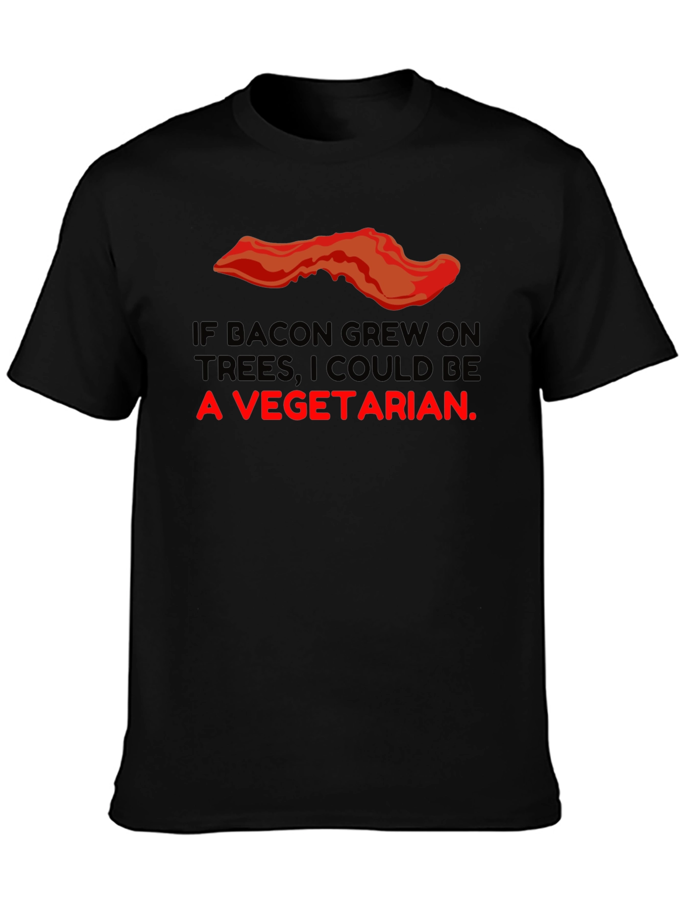 Bacon Trees Vegetarian Graphic T-Shirt
