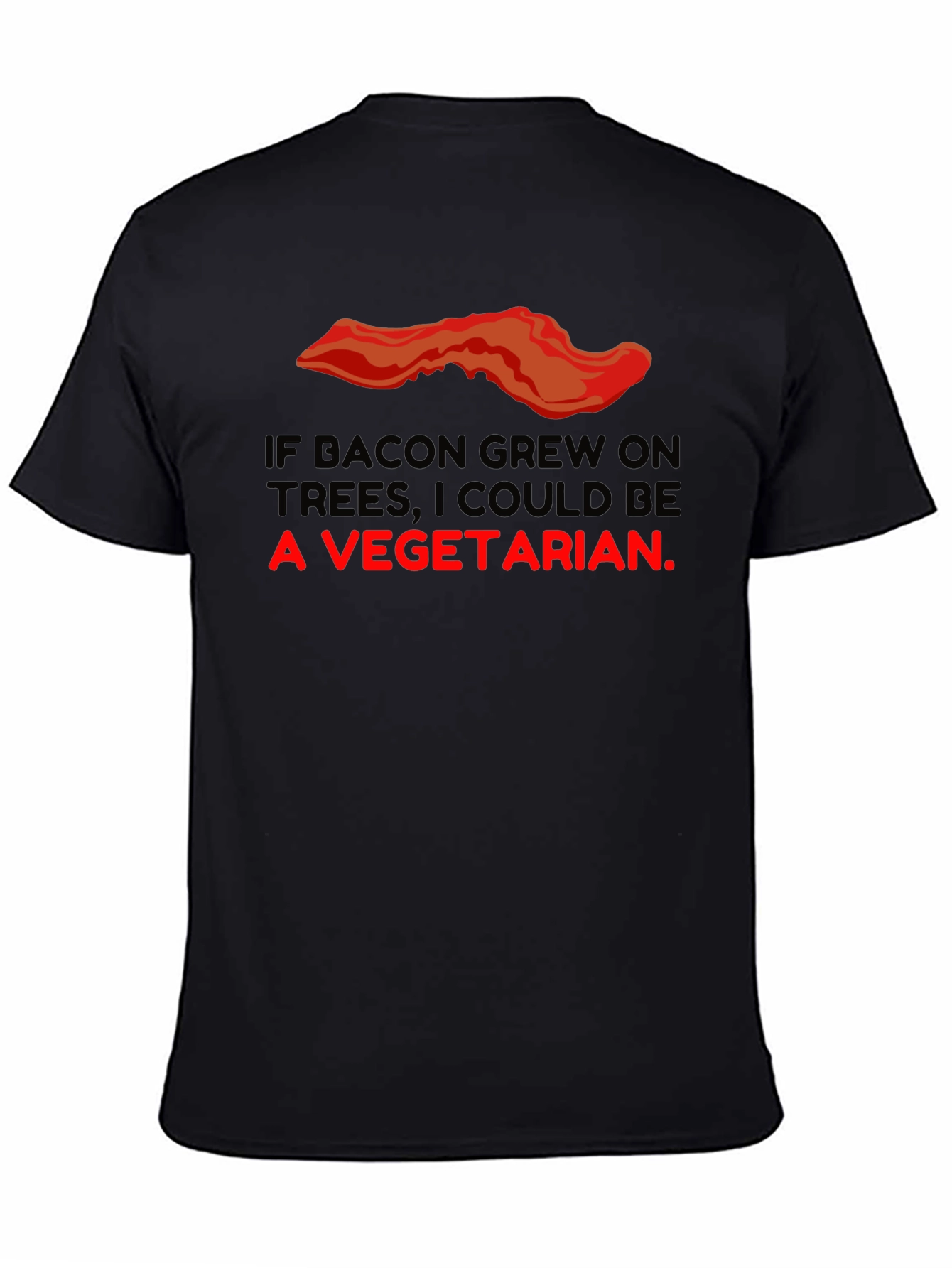 Bacon Trees Vegetarian Graphic T-Shirt