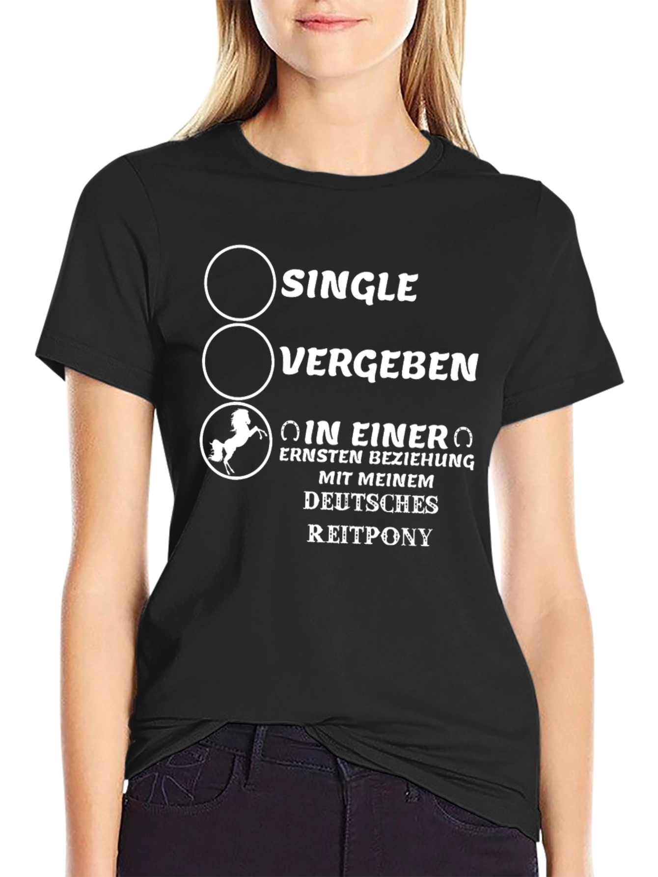 Funny German Pony T-Shirt - In Einer Ernsten Beziehung