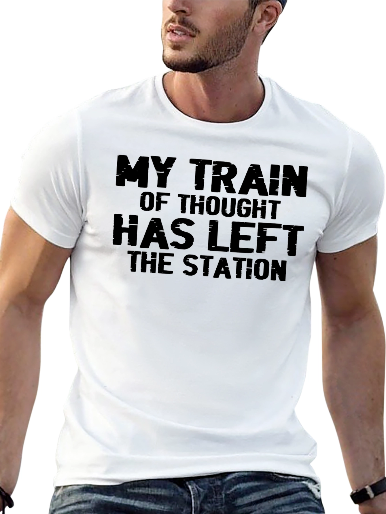 Funny My Train of Thought Graphic Tee