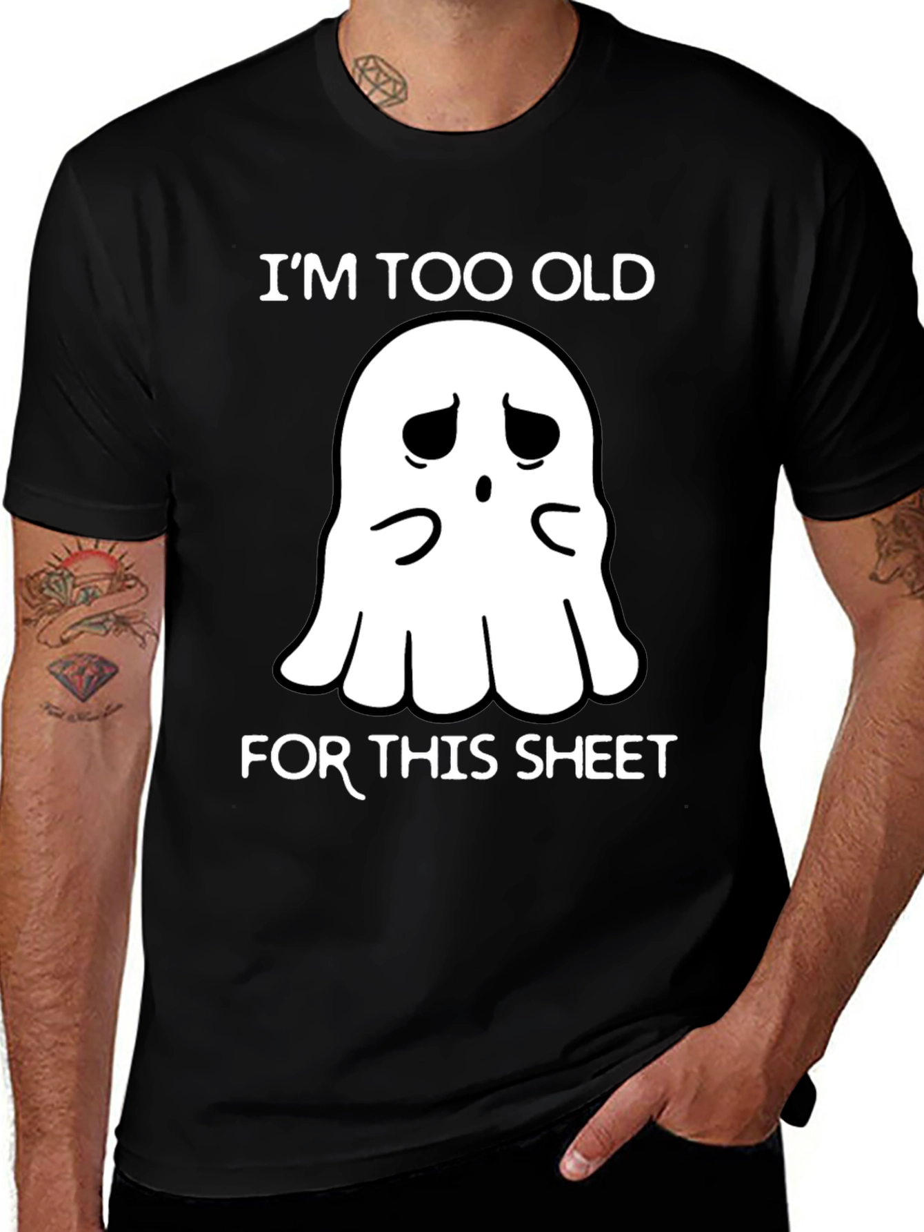 Im Too Old For This Sheet Ghost T-Shirt