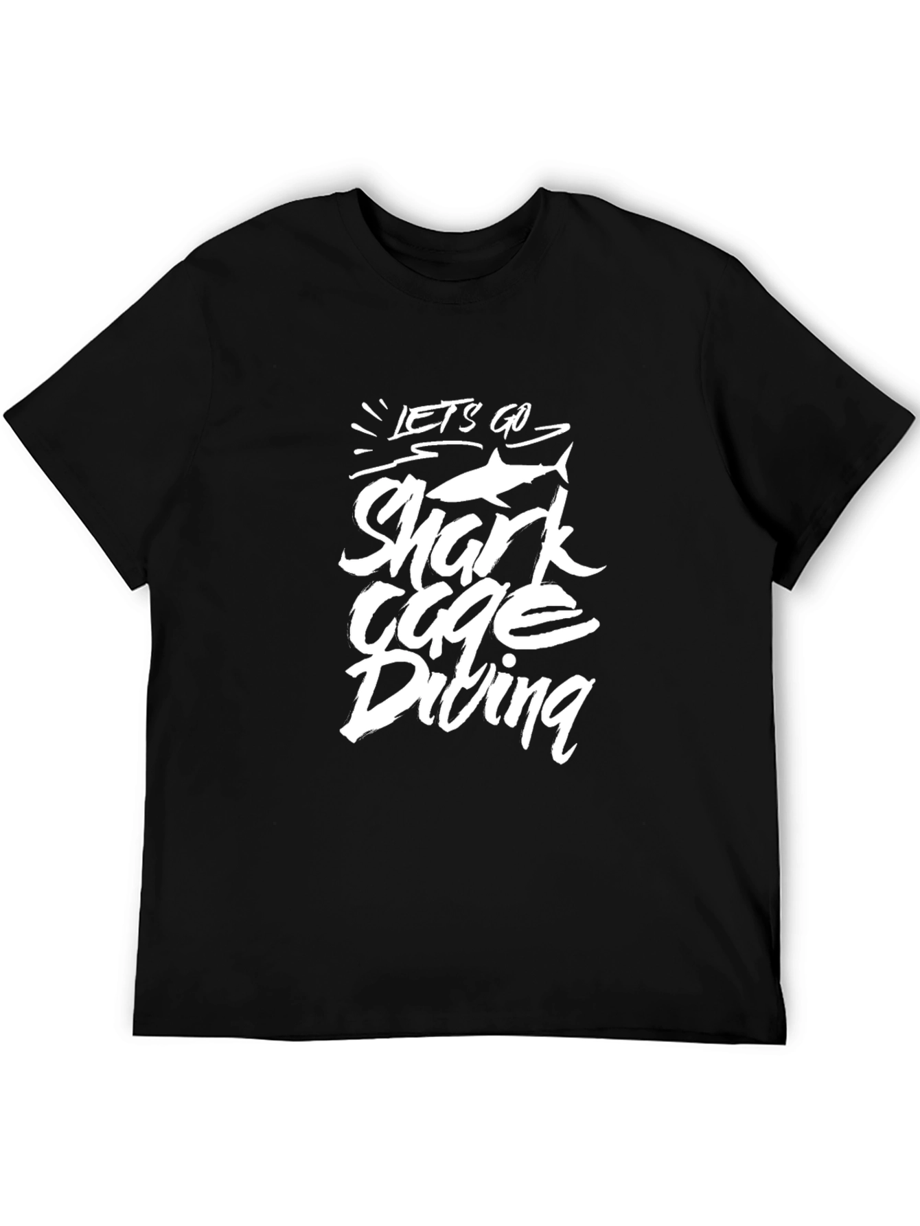 Shark Cage Diving Black T-Shirt