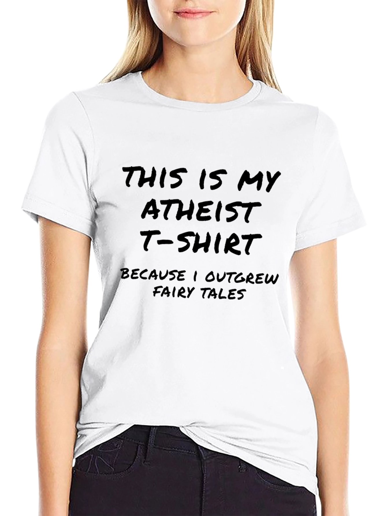 Atheist Statement T-Shirt - Grown Out of Fairy Tales