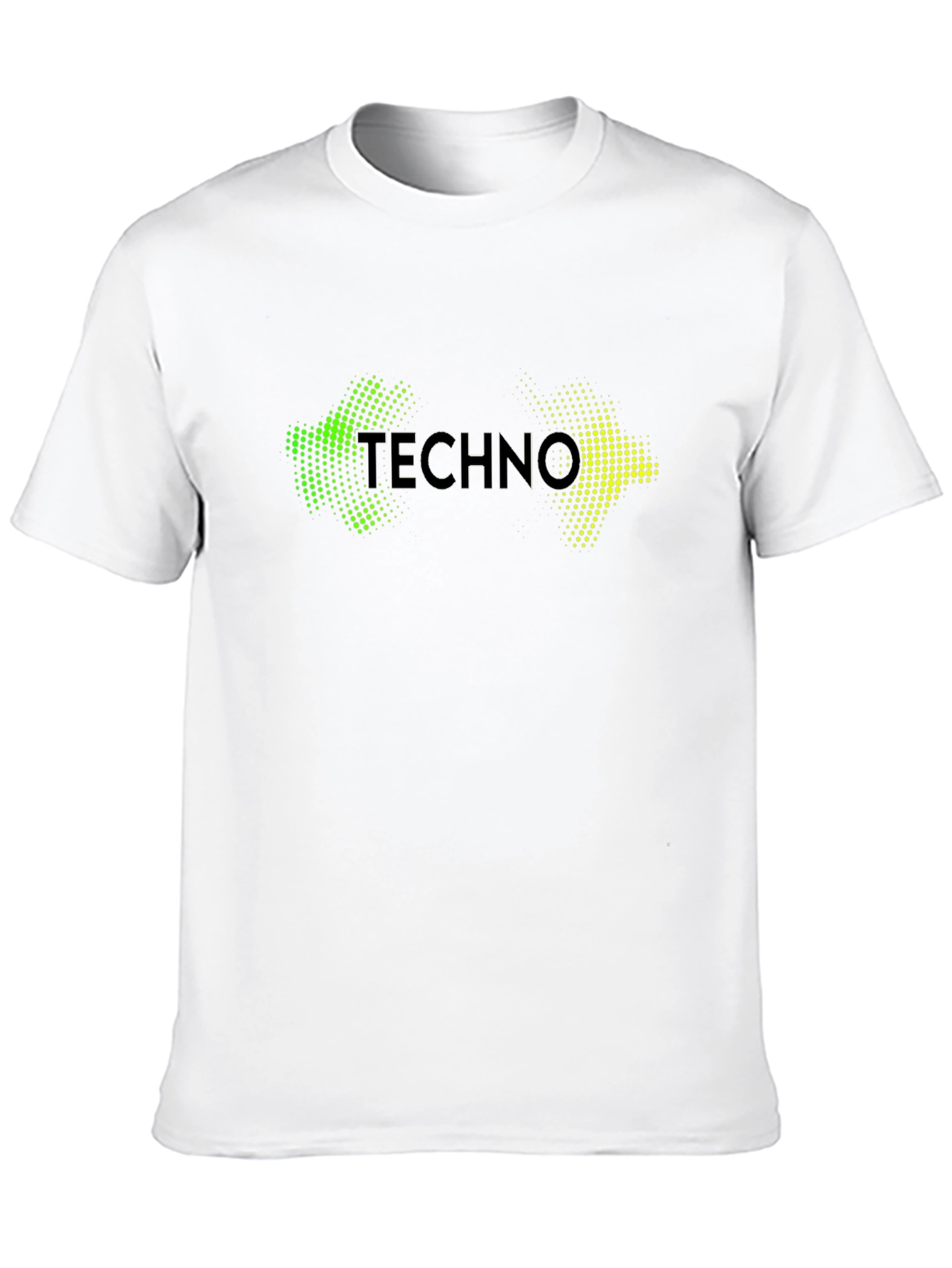Techno Music Graphic Black T-Shirt