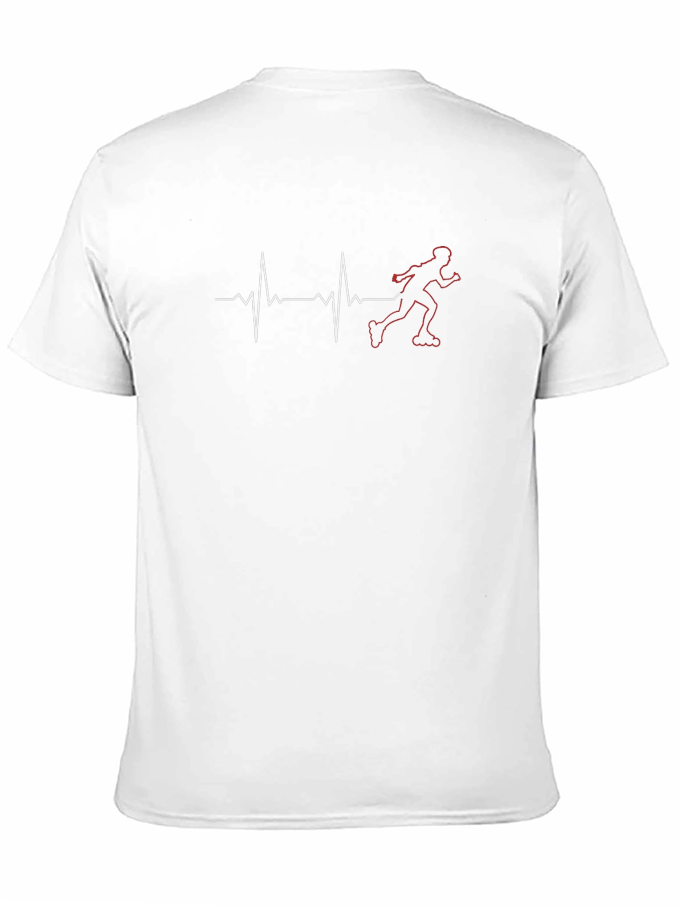 Heartbeat Roller Skating Graphic Tee - Black