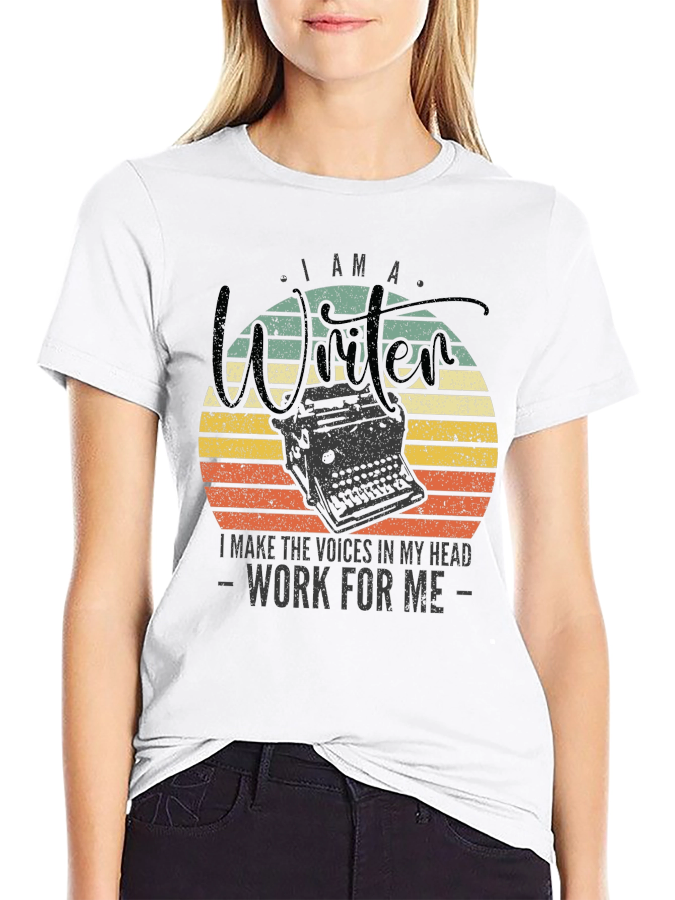Writer T-Shirt: I Make The Voices Work