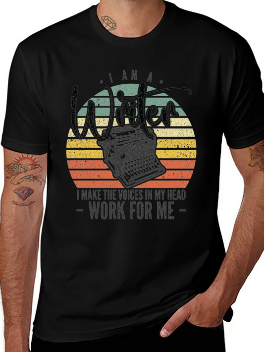 Writer T-Shirt: I Make The Voices Work