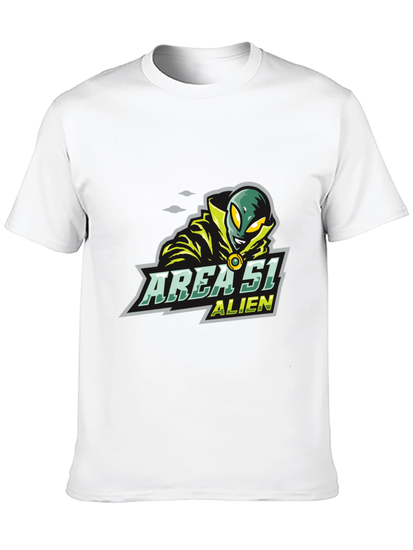 Area 51 Alien Graphic T-Shirt - Black Tee