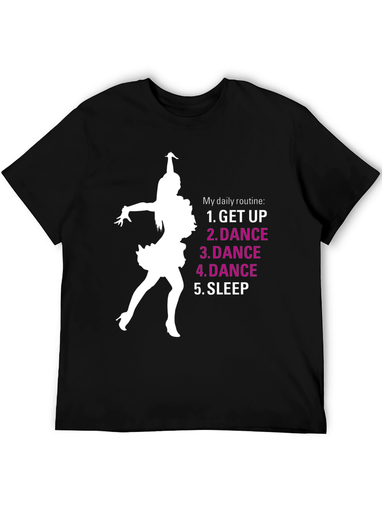 Dance Routine Graphic Tee - Black T-Shirt