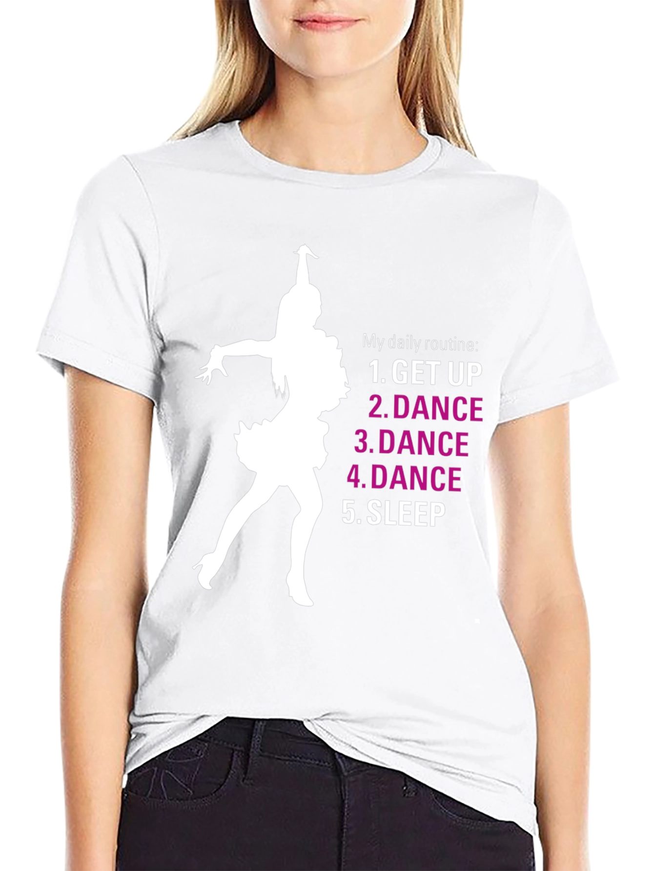 Dance Routine Graphic Tee - Black T-Shirt