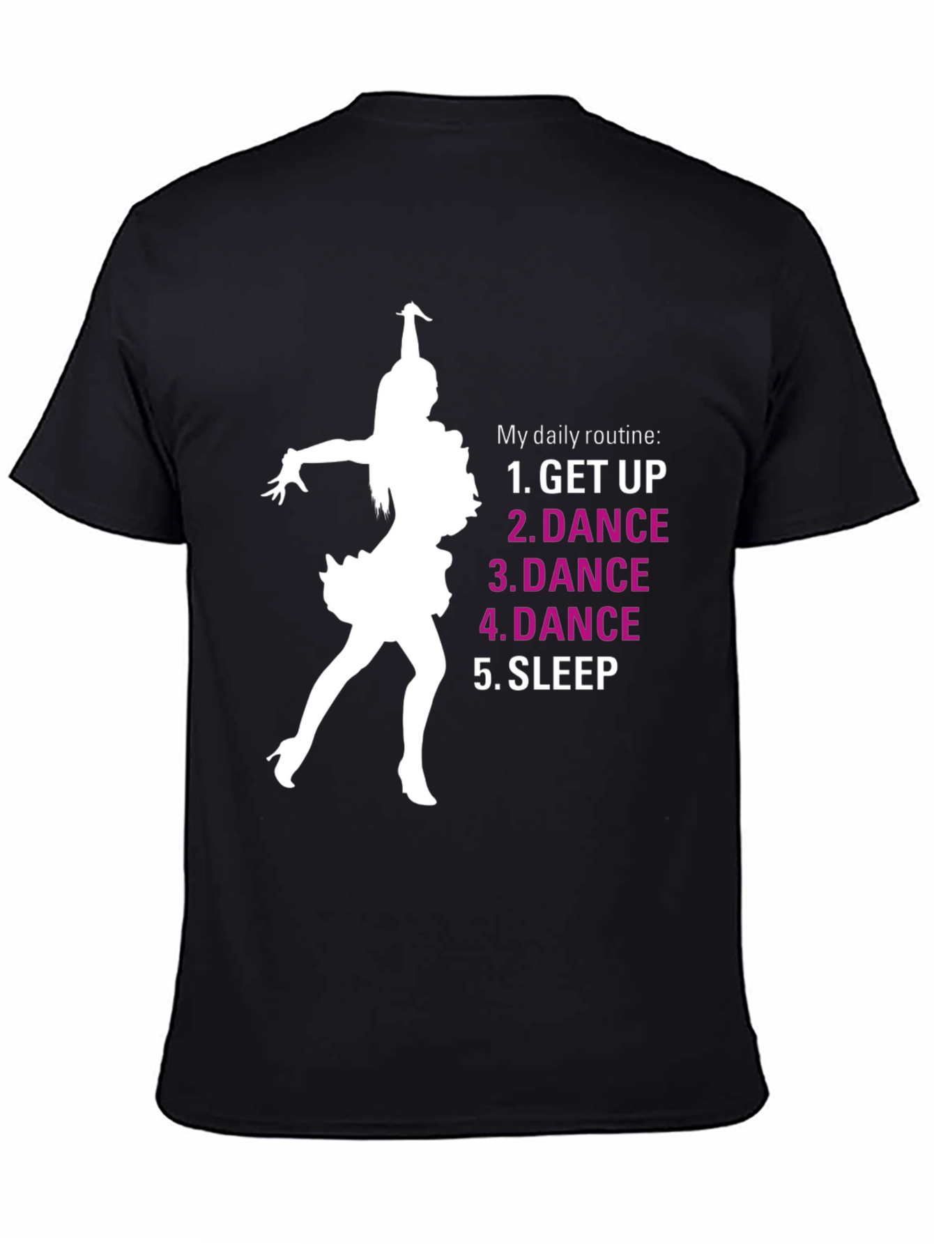 Dance Routine Graphic Tee - Black T-Shirt