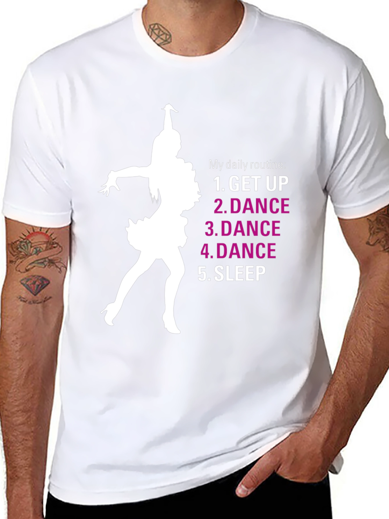 Dance Routine Graphic Tee - Black T-Shirt