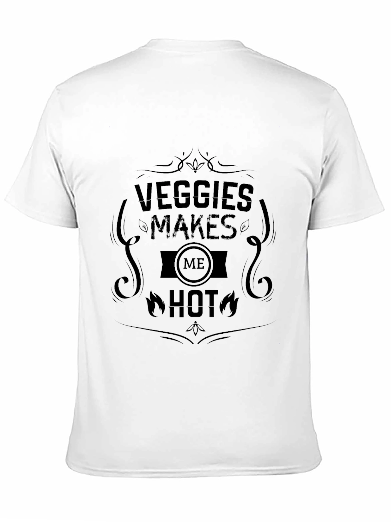 Veggies Makes Me Hot T-Shirt -  Black Graphic Tee
