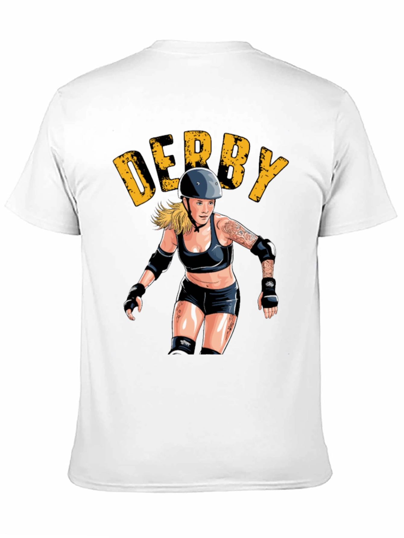 Derby Roller Girl Graphic Tee - Black