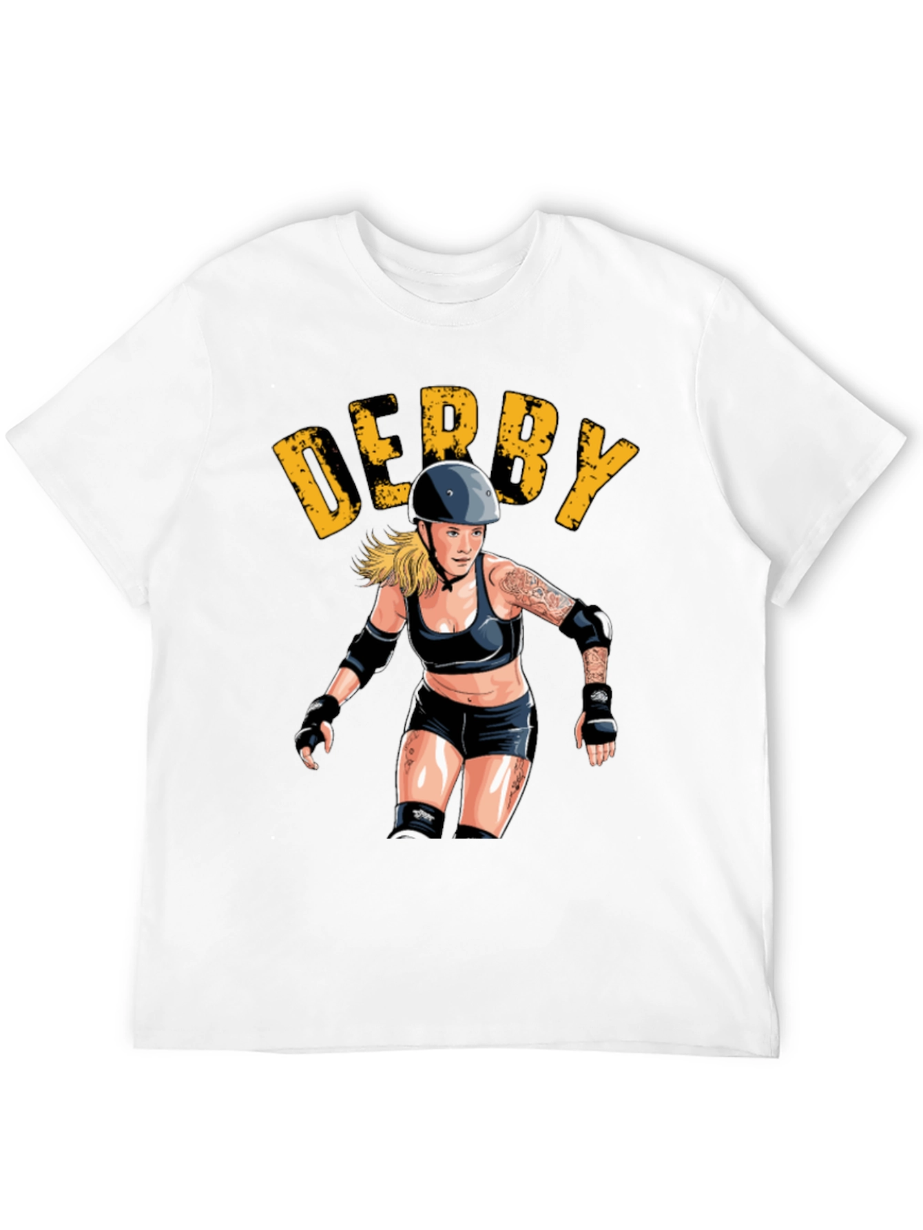 Derby Roller Girl Graphic Tee - Black