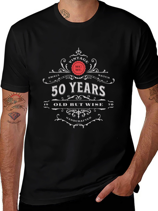 Vintage 50 Years Old But Wise Black T-Shirt