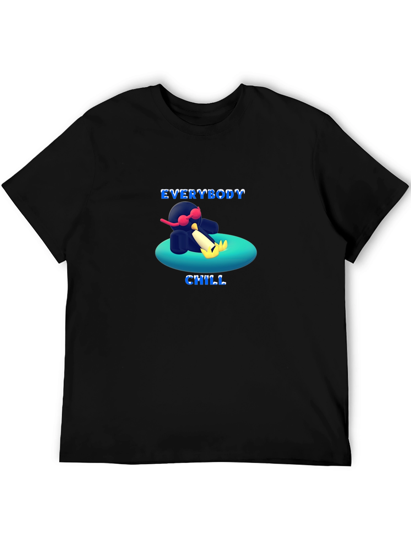 Everybody Chill T-Shirt - Cool Penguin Summer Tee