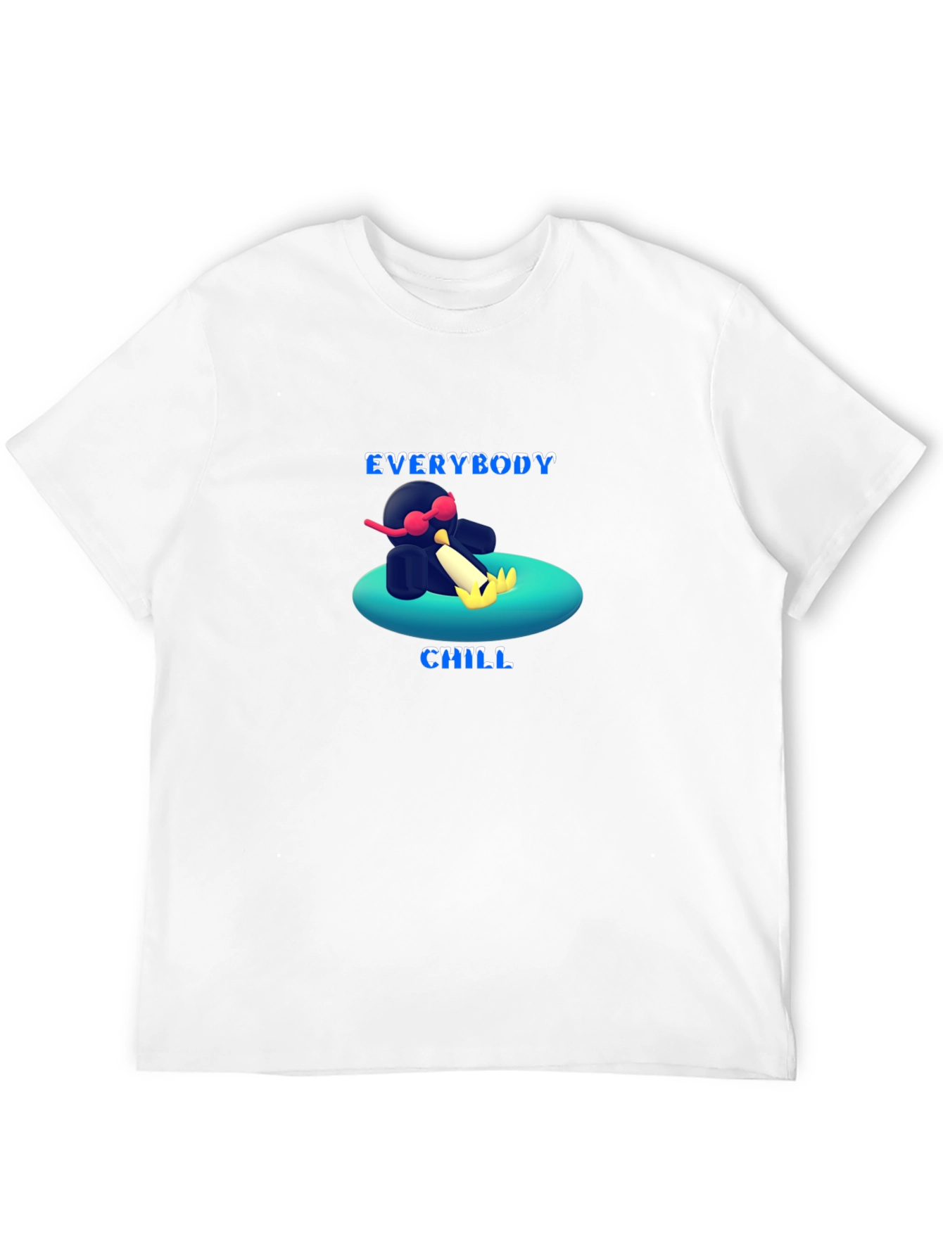 Everybody Chill T-Shirt - Cool Penguin Summer Tee