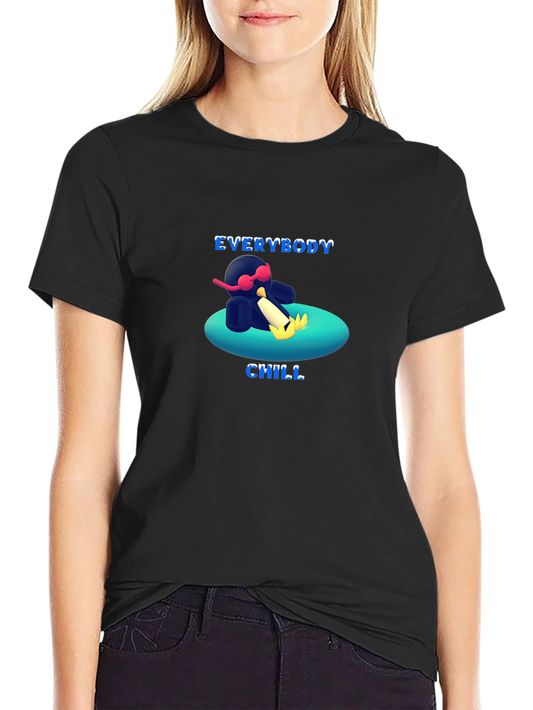 Everybody Chill T-Shirt - Cool Penguin Summer Tee