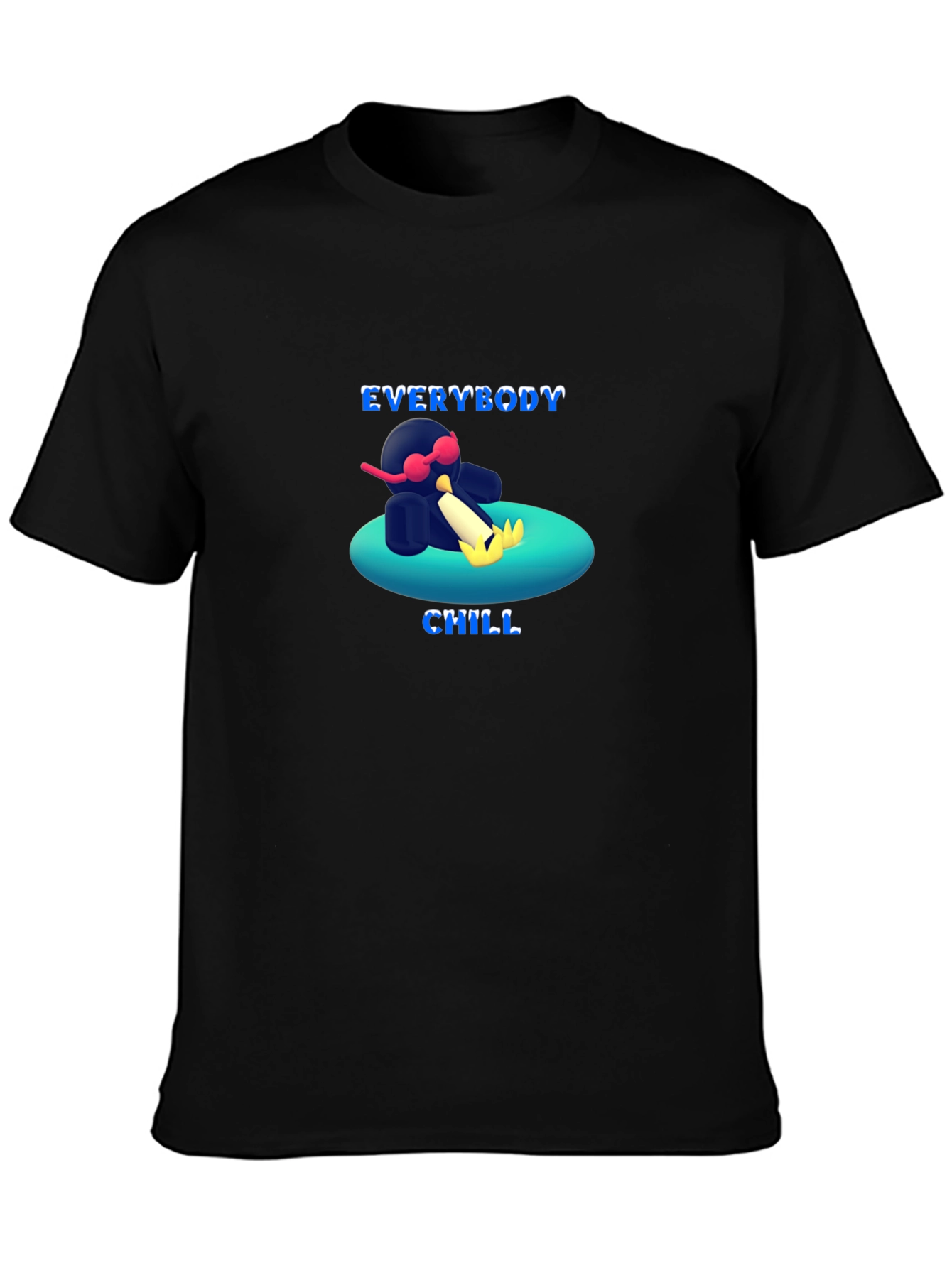 Everybody Chill T-Shirt - Cool Penguin Summer Tee