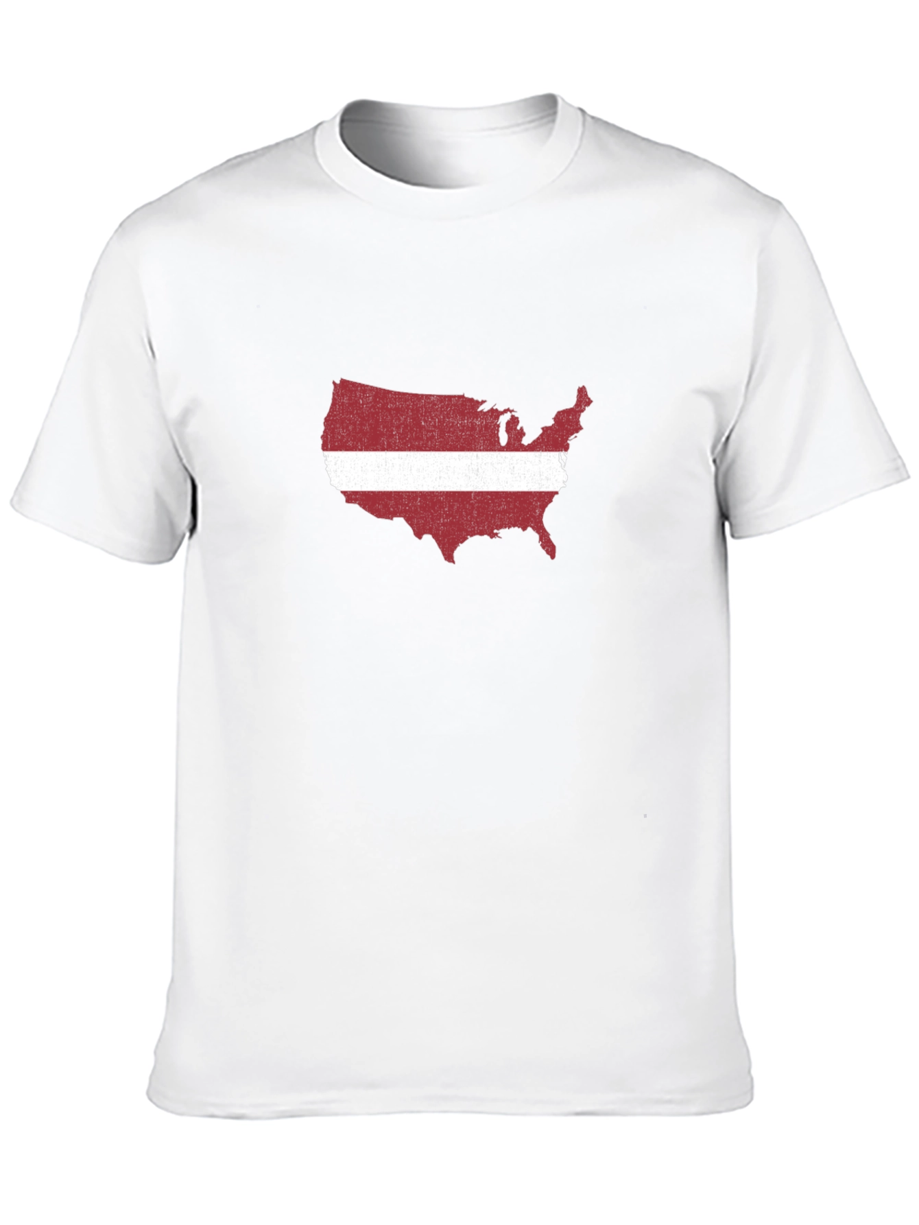 USA Latvia Flag Graphic T-Shirt