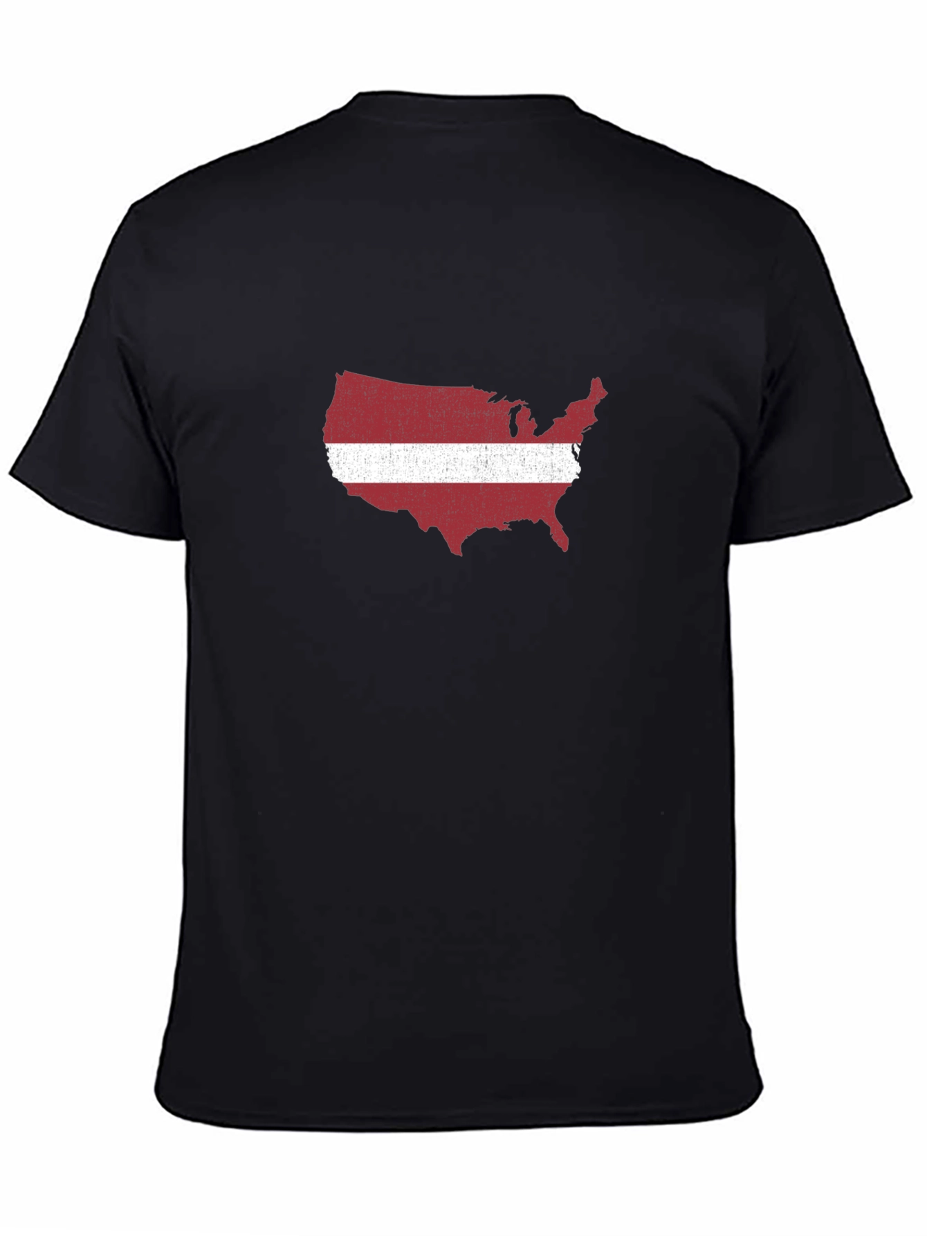 USA Latvia Flag Graphic T-Shirt