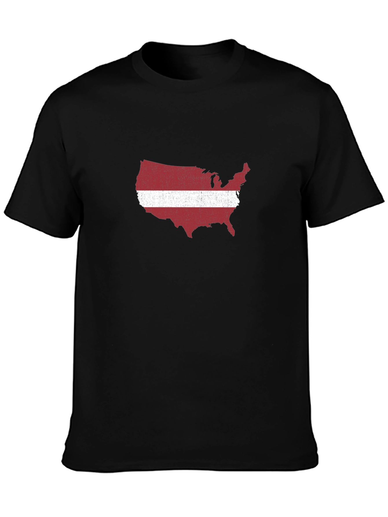 USA Latvia Flag Graphic T-Shirt