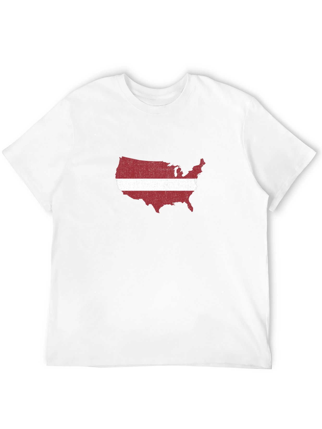 USA Latvia Flag Graphic T-Shirt