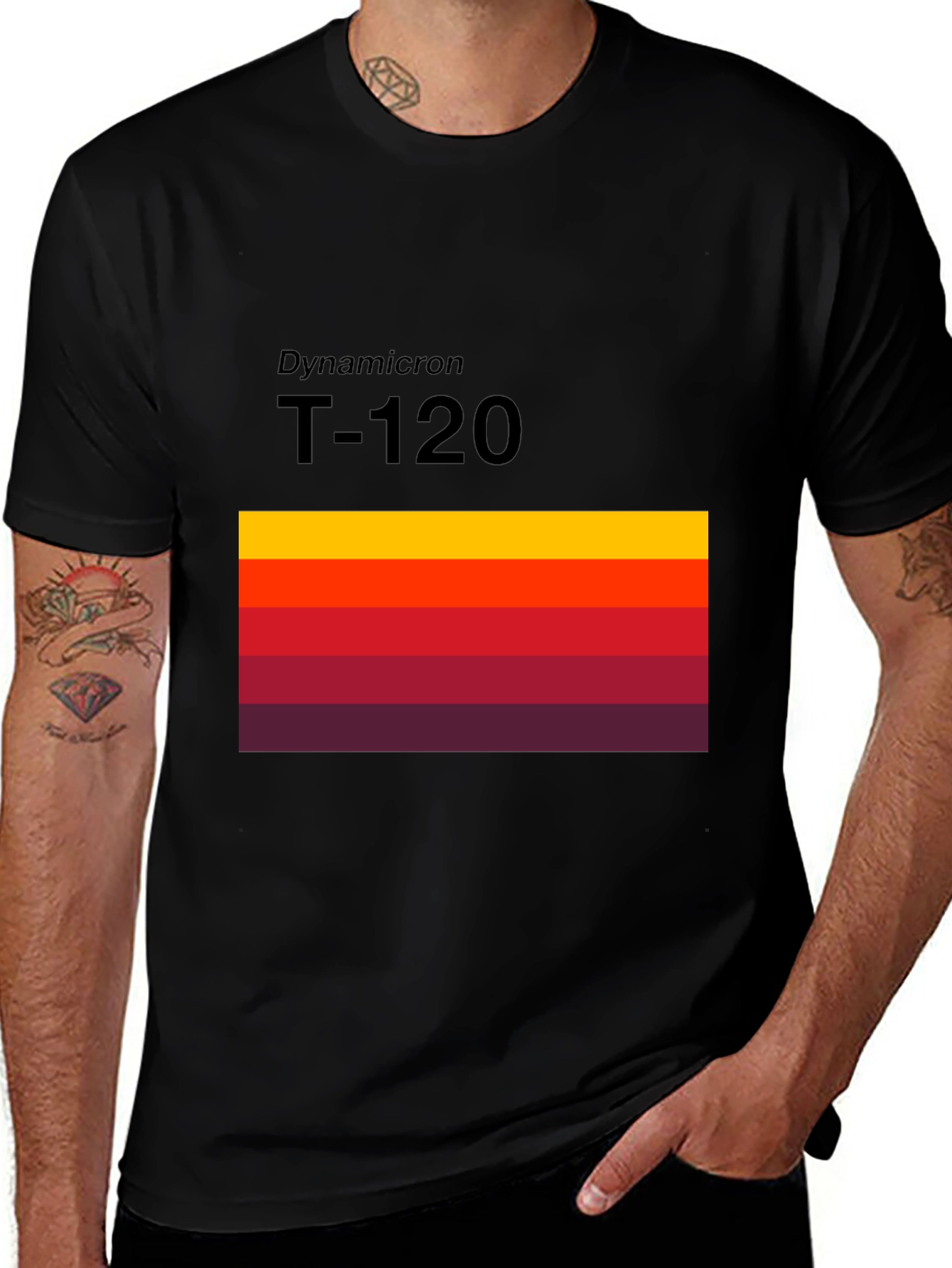 Dynamicron T-120 Retro Stripe T-Shirt