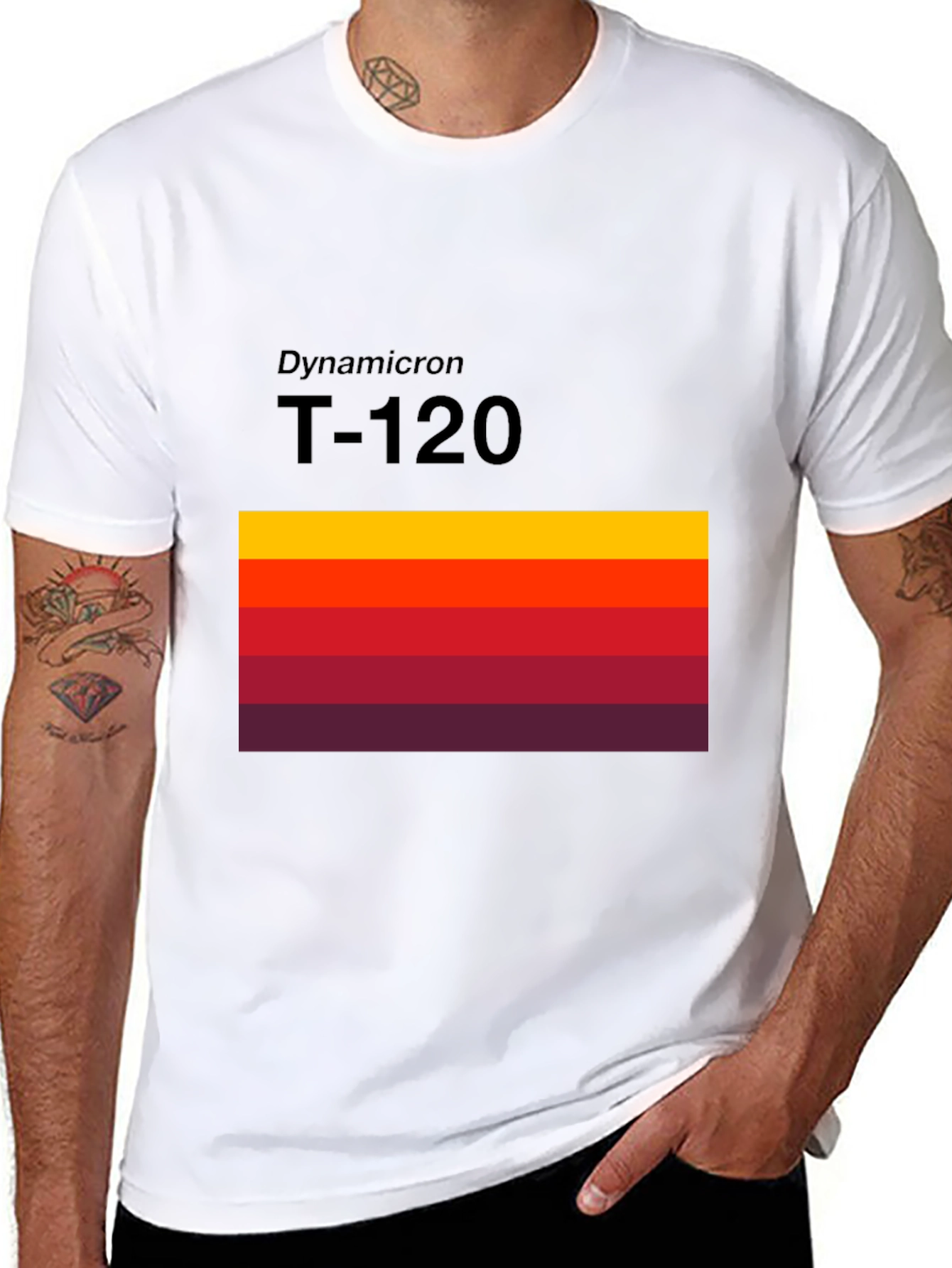 Dynamicron T-120 Retro Stripe T-Shirt