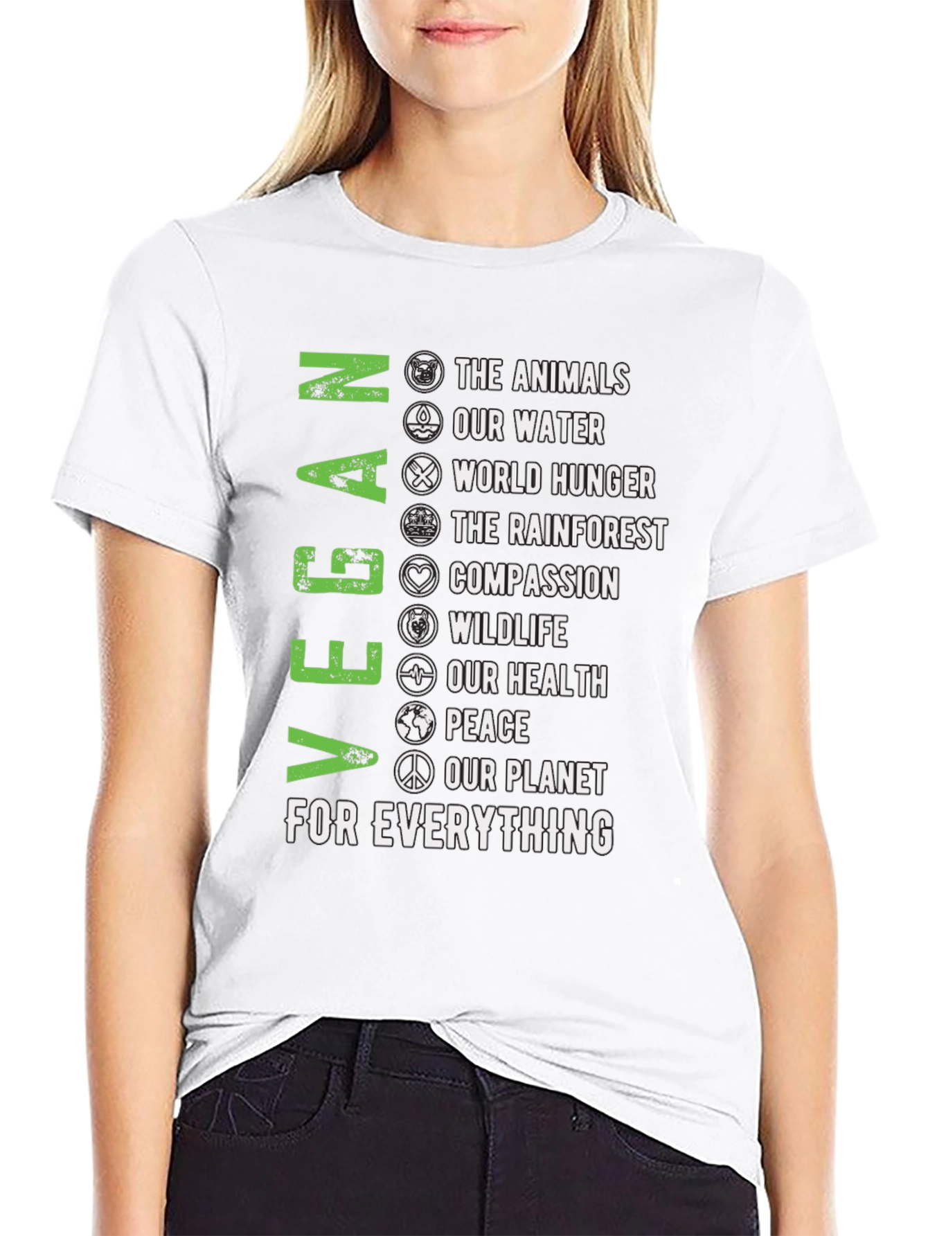 Vegan T-Shirt - Animals Water Planet & More
