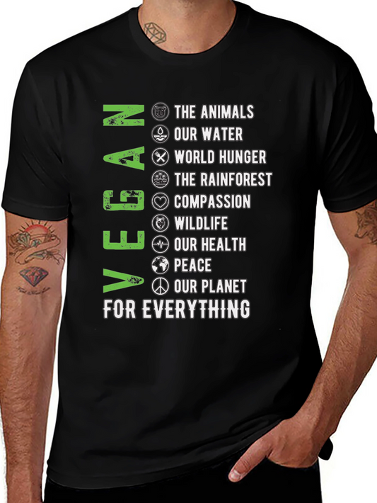 Vegan T-Shirt - Animals Water Planet & More