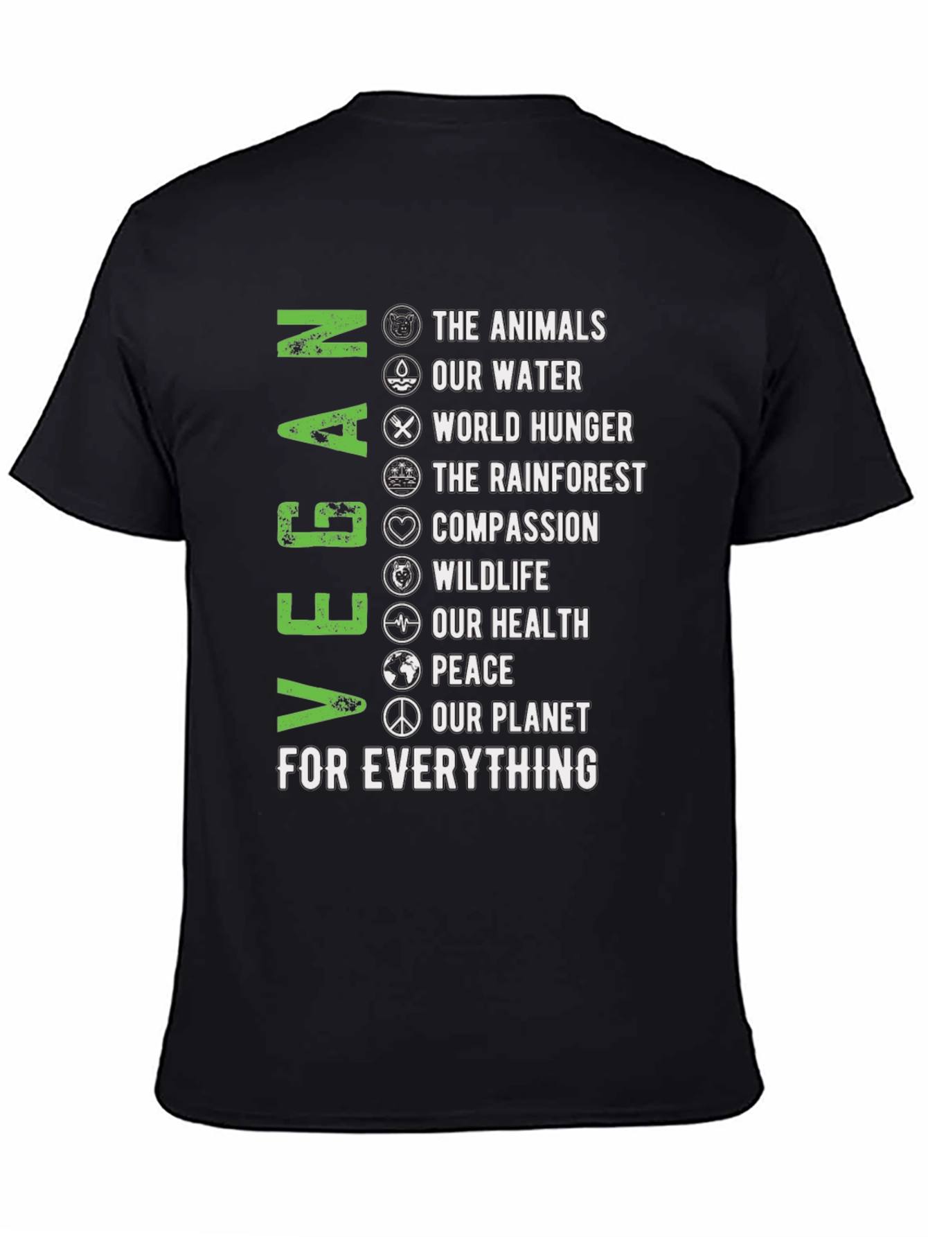 Vegan T-Shirt - Animals Water Planet & More