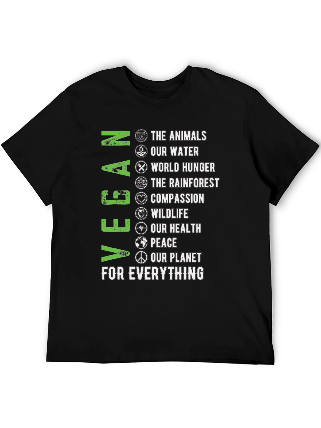 Vegan T-Shirt - Animals Water Planet & More
