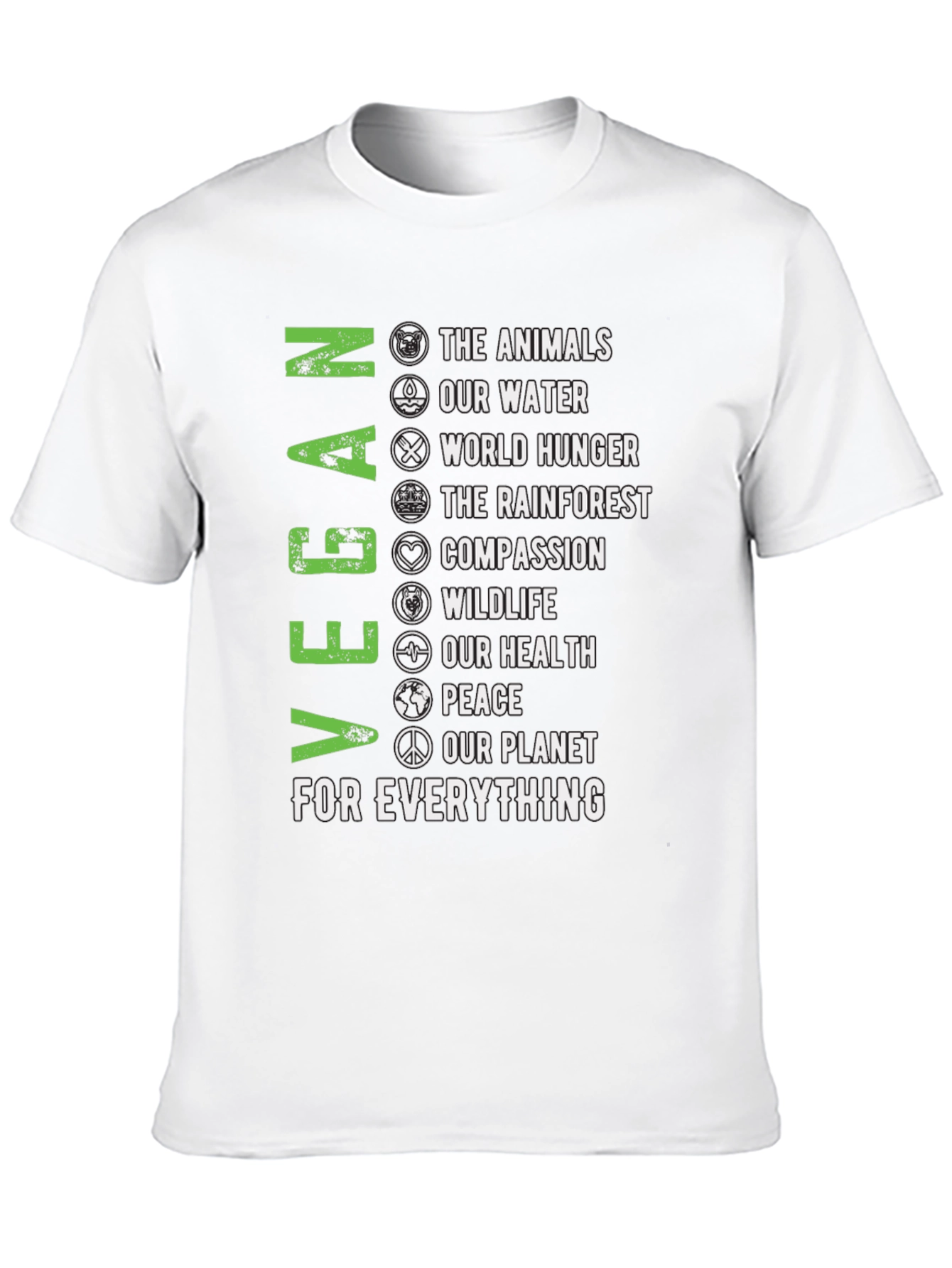 Vegan T-Shirt - Animals Water Planet & More