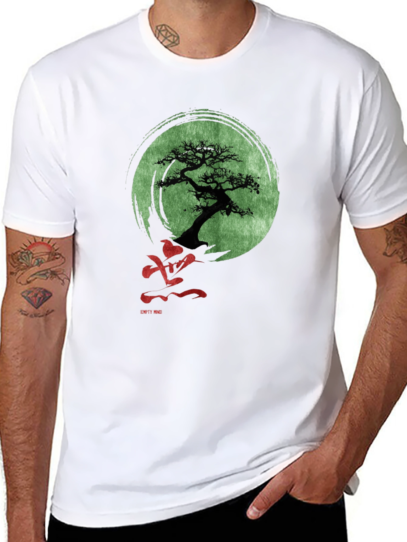 Bonsai Tree Graphic Tee - Empty Mind Zen T-Shirt