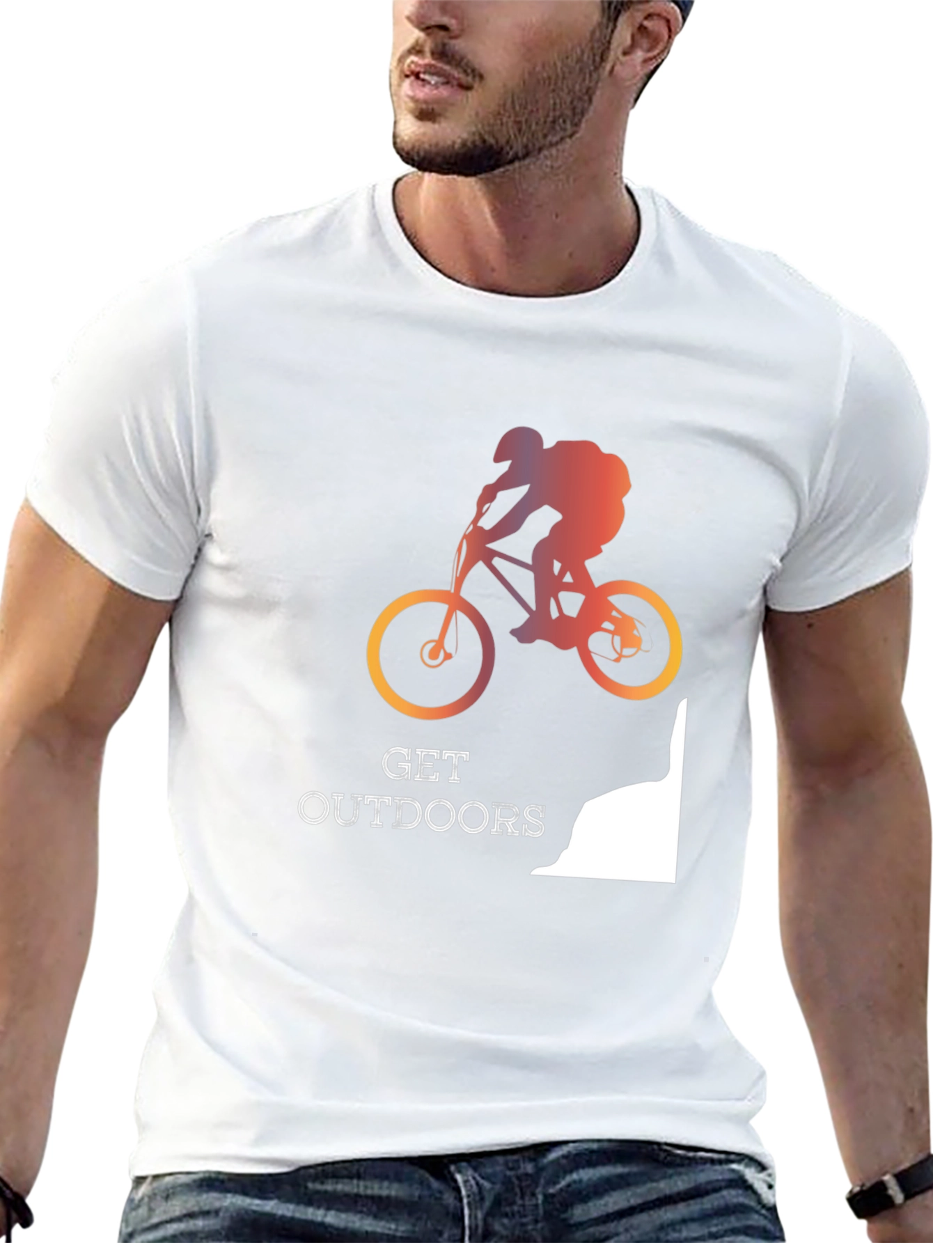 Get Outdoors Mountain Biking T-Shirt