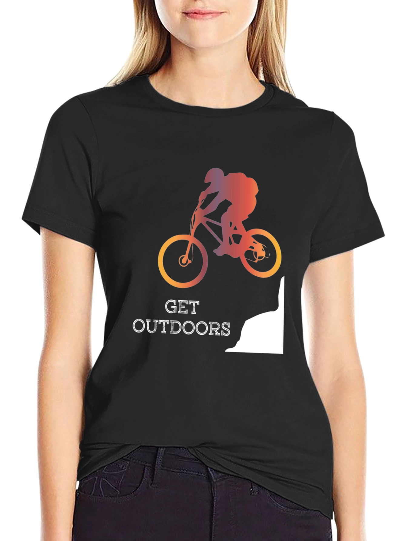 Get Outdoors Mountain Biking T-Shirt