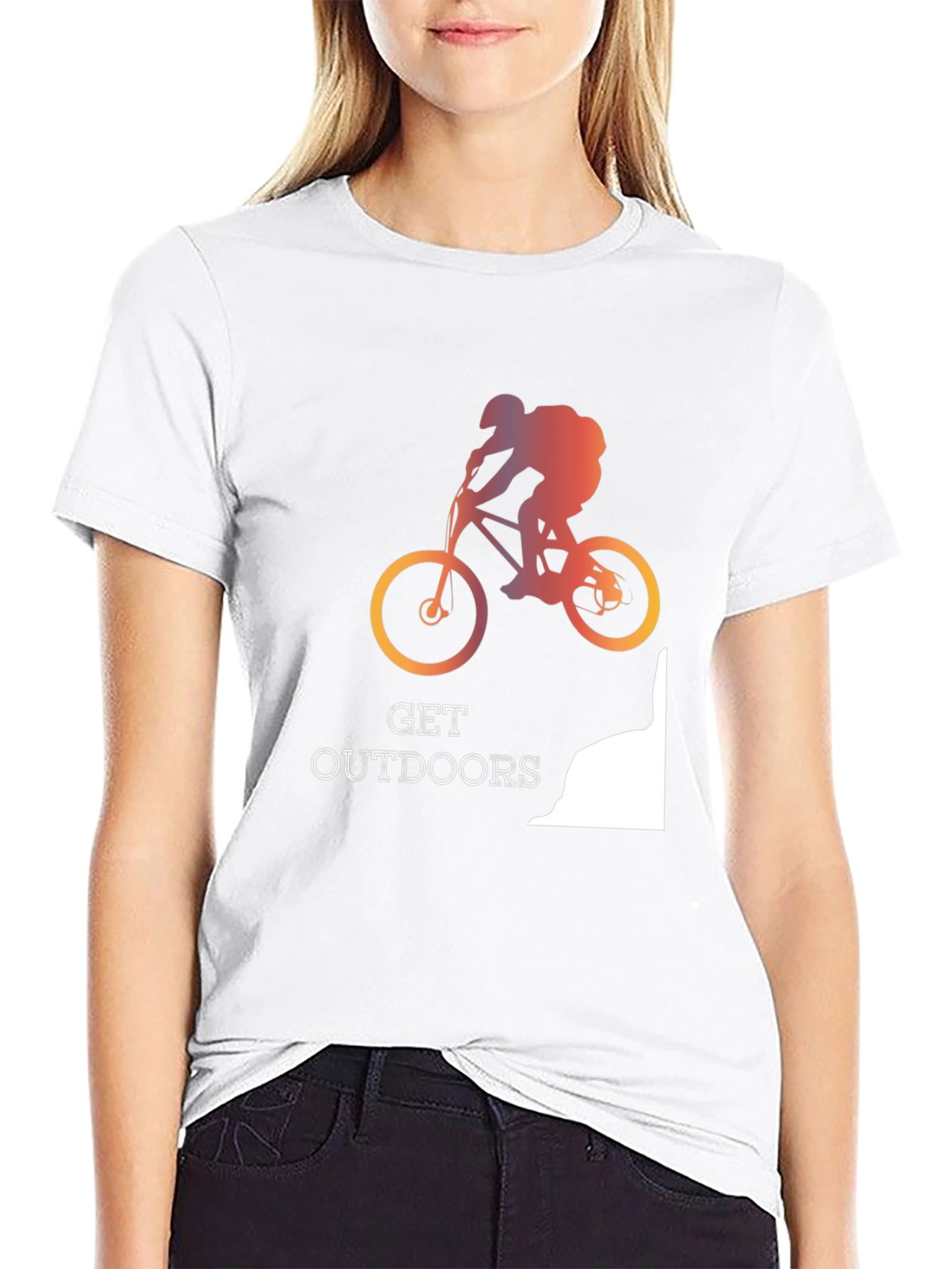 Get Outdoors Mountain Biking T-Shirt