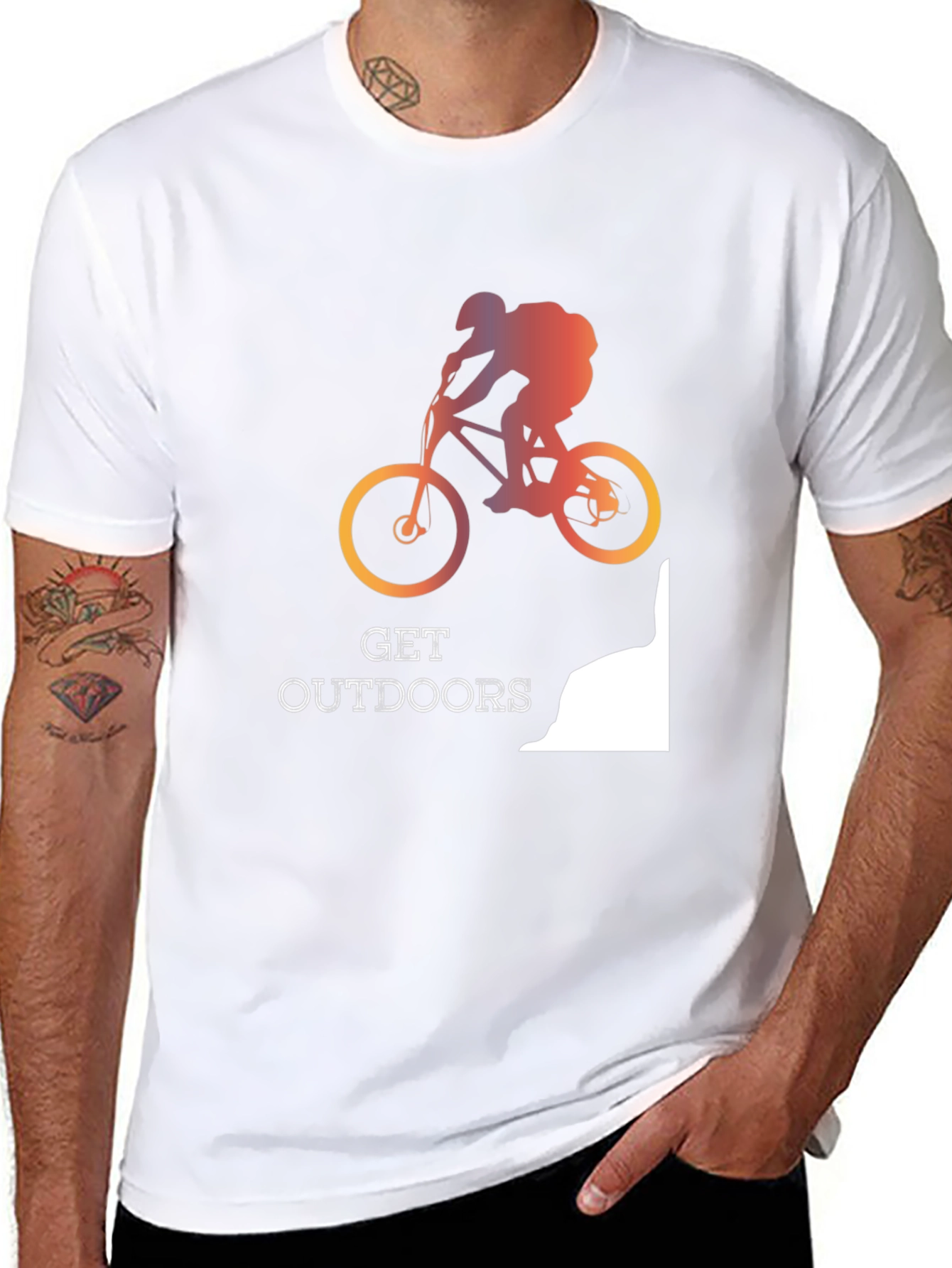 Get Outdoors Mountain Biking T-Shirt