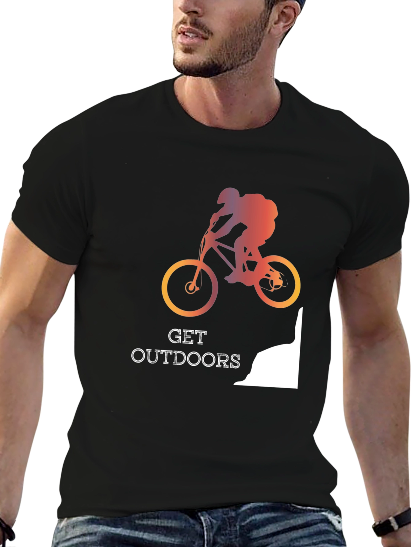 Get Outdoors Mountain Biking T-Shirt