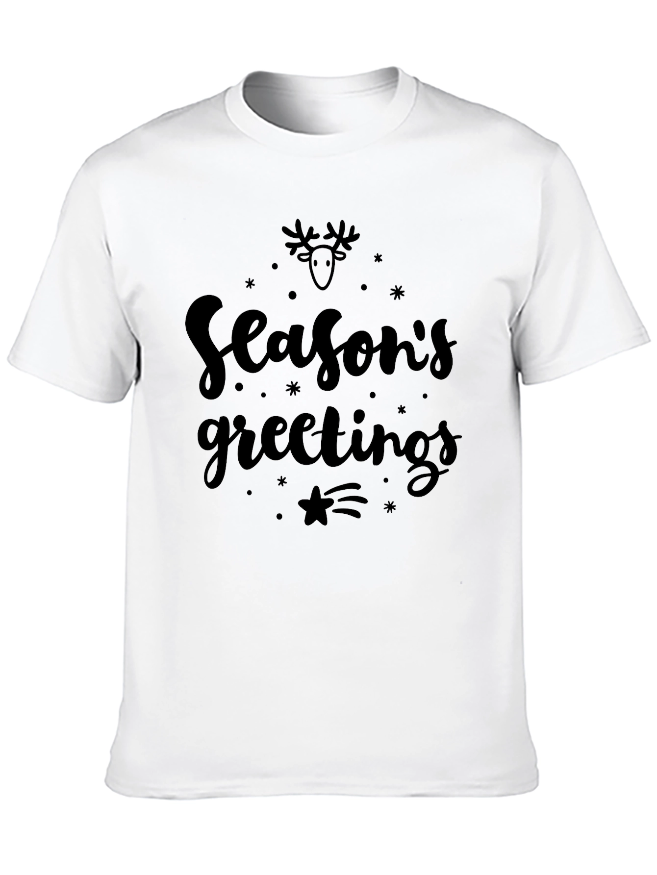 Seasons Greetings Black T-Shirt