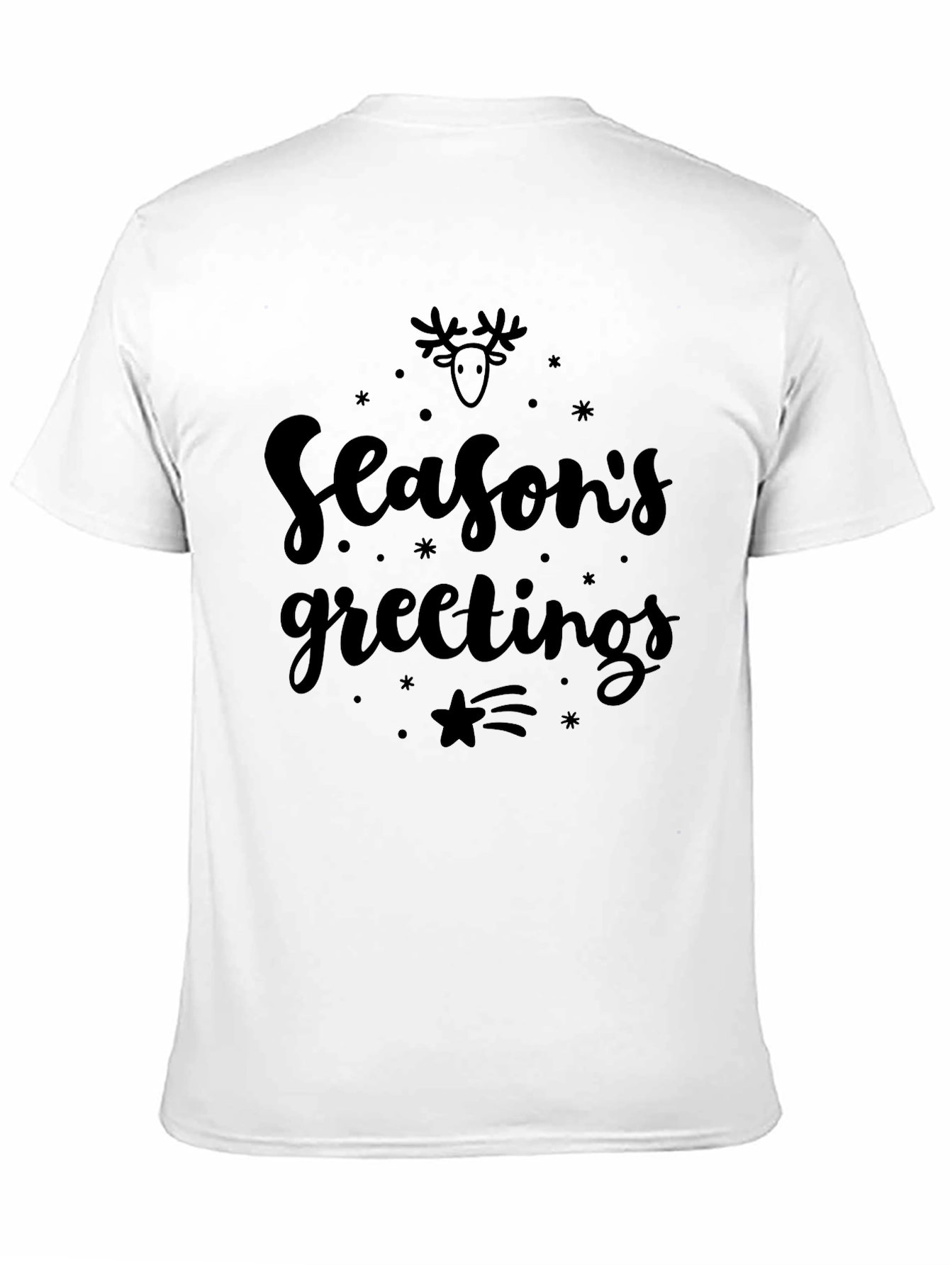 Seasons Greetings Black T-Shirt