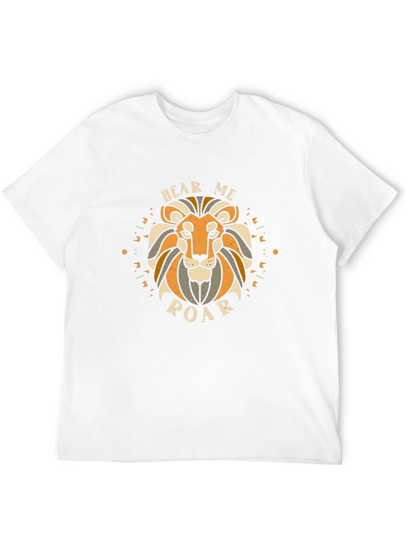 Hear Me Roar Lion Graphic Tee - Black