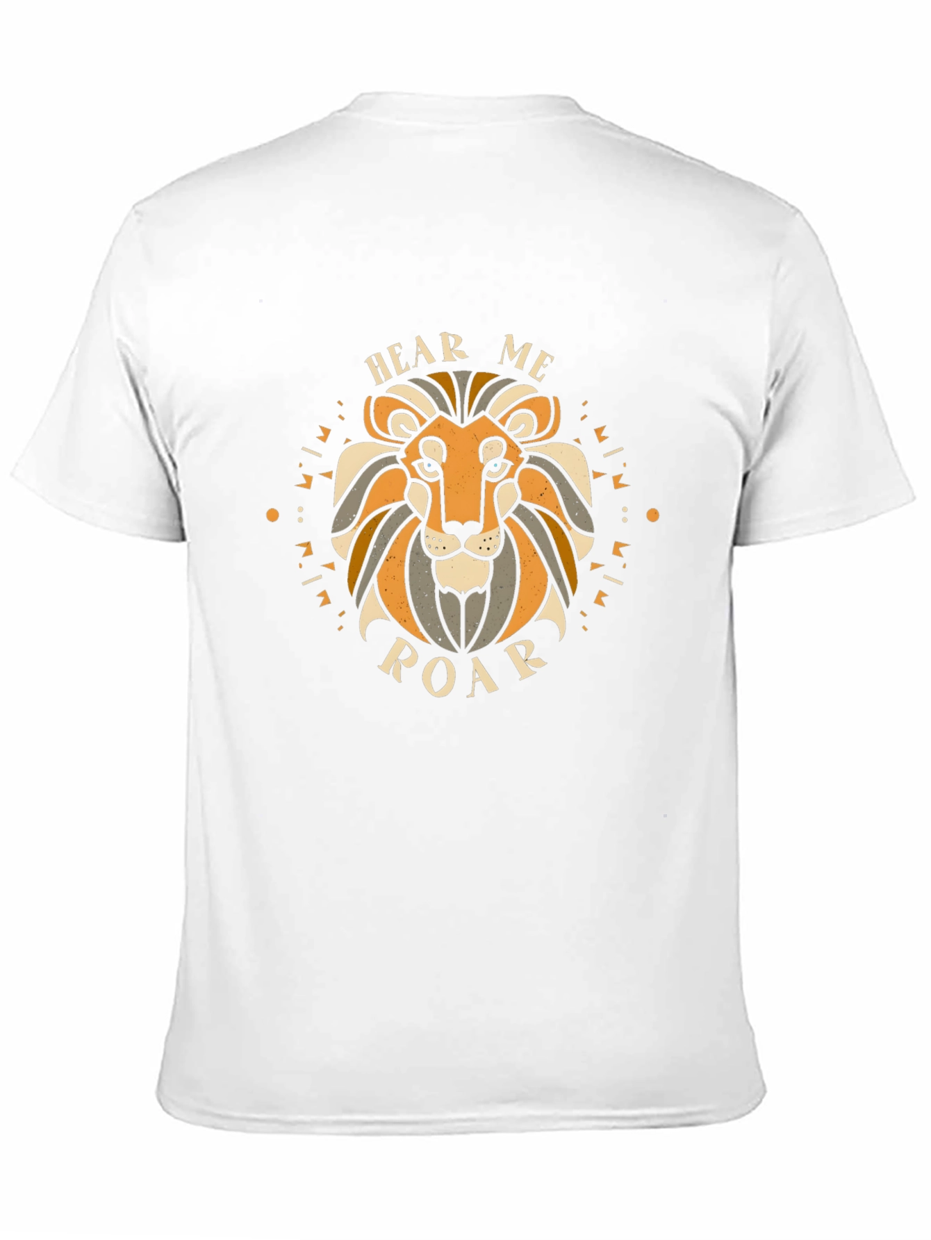 Hear Me Roar Lion Graphic Tee - Black