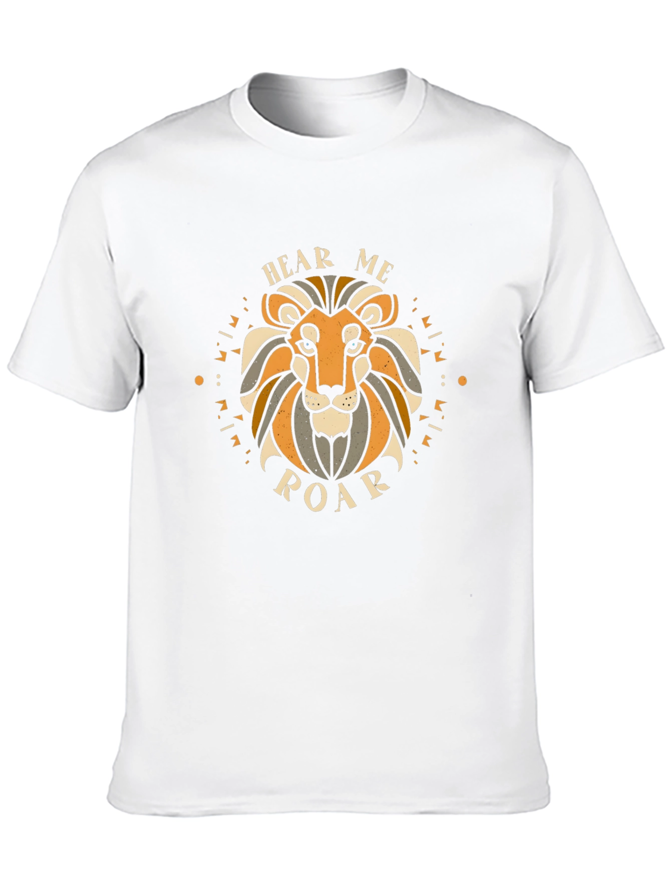 Hear Me Roar Lion Graphic Tee - Black