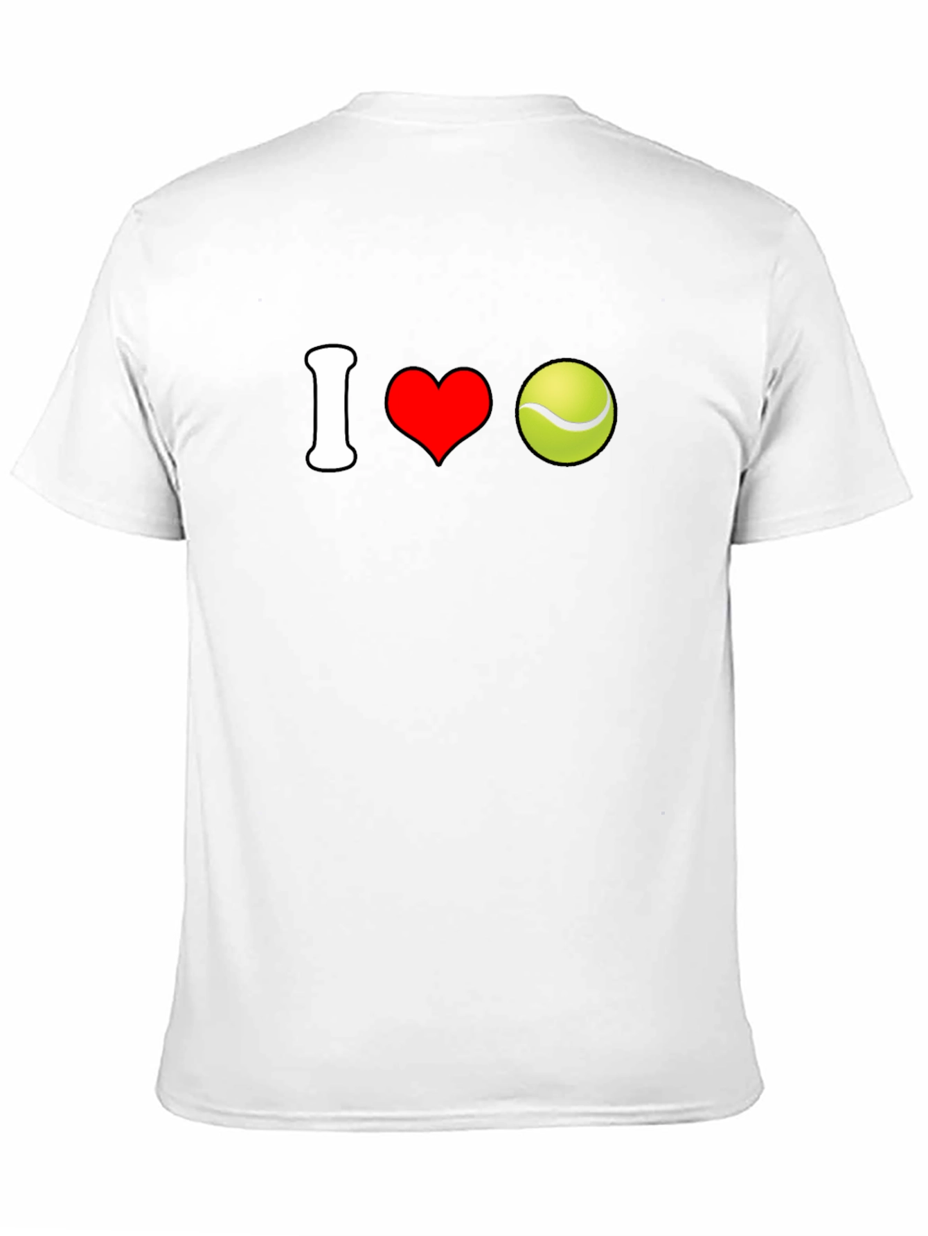 I Love Tennis Graphic Tee - Soft Cotton Blend